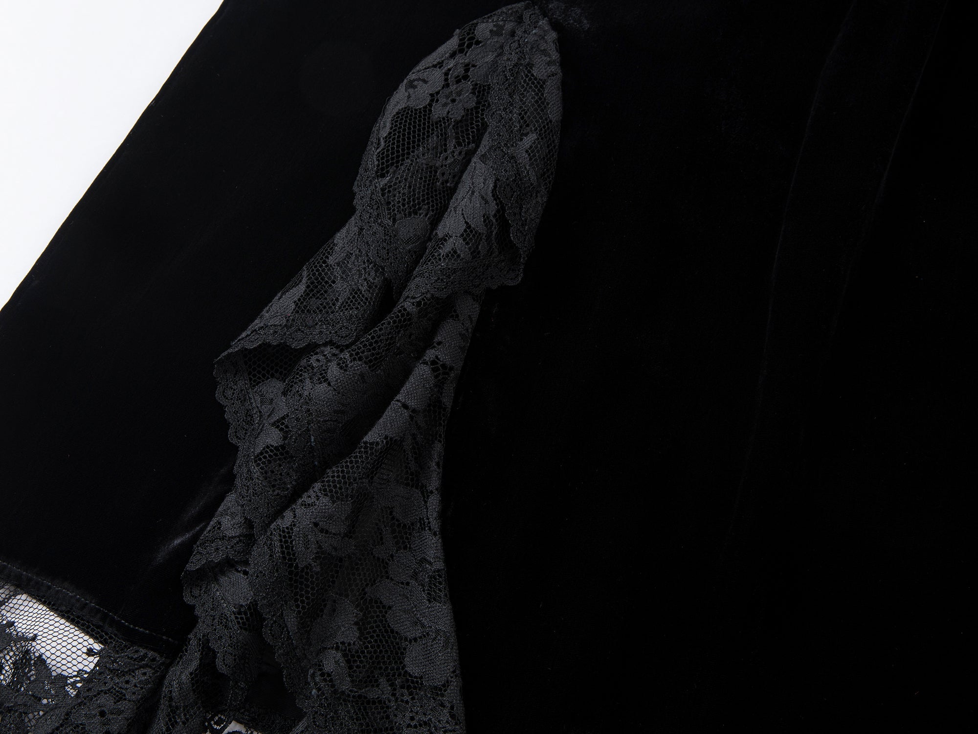 Vintage velvet lace skirt