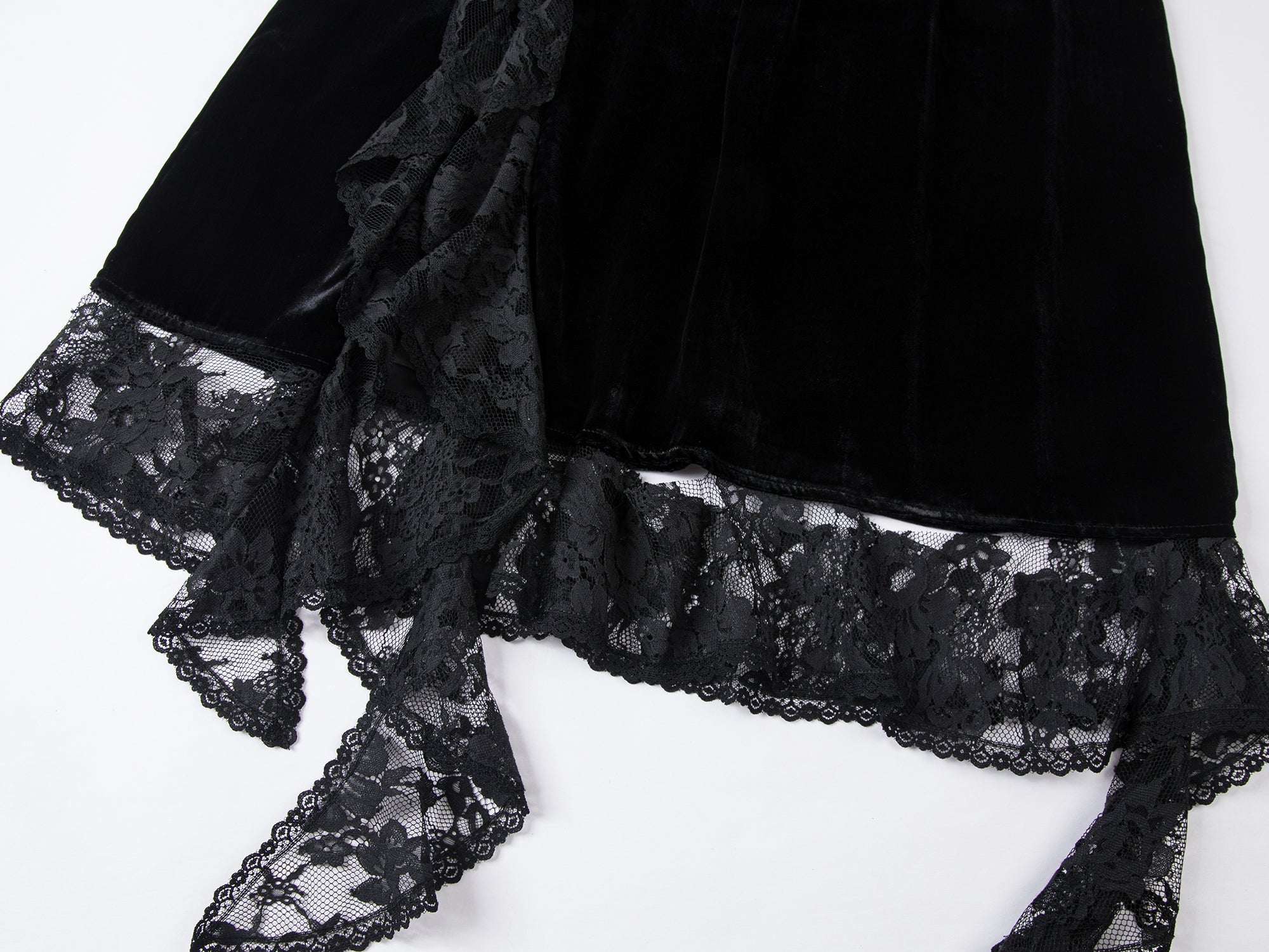 Vintage velvet lace skirt