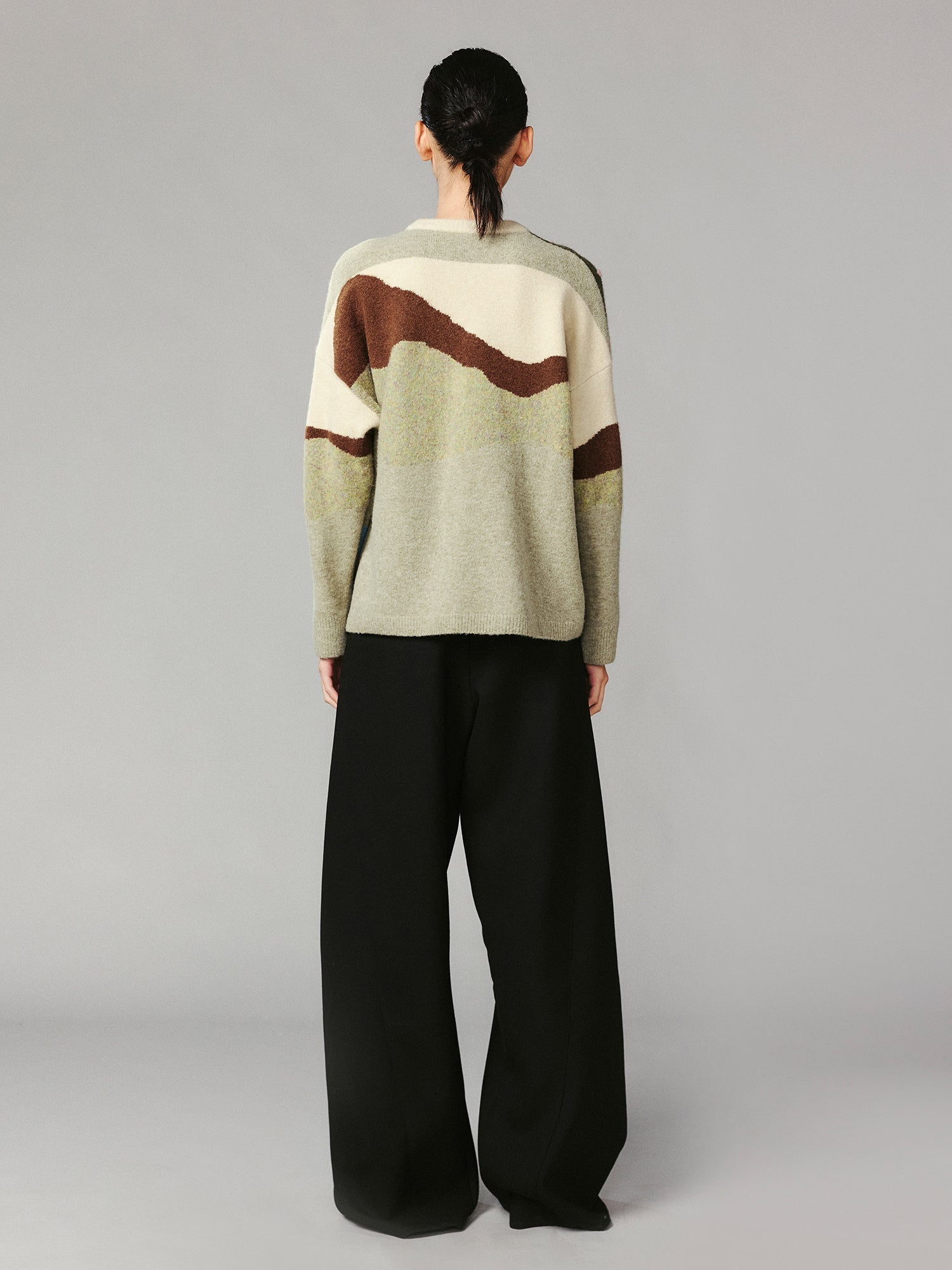 Fairytale landscape teddy bear pullover sweater