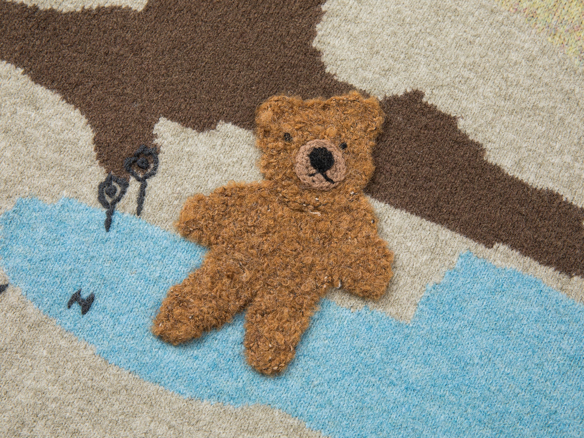 Fairytale landscape teddy bear pullover sweater