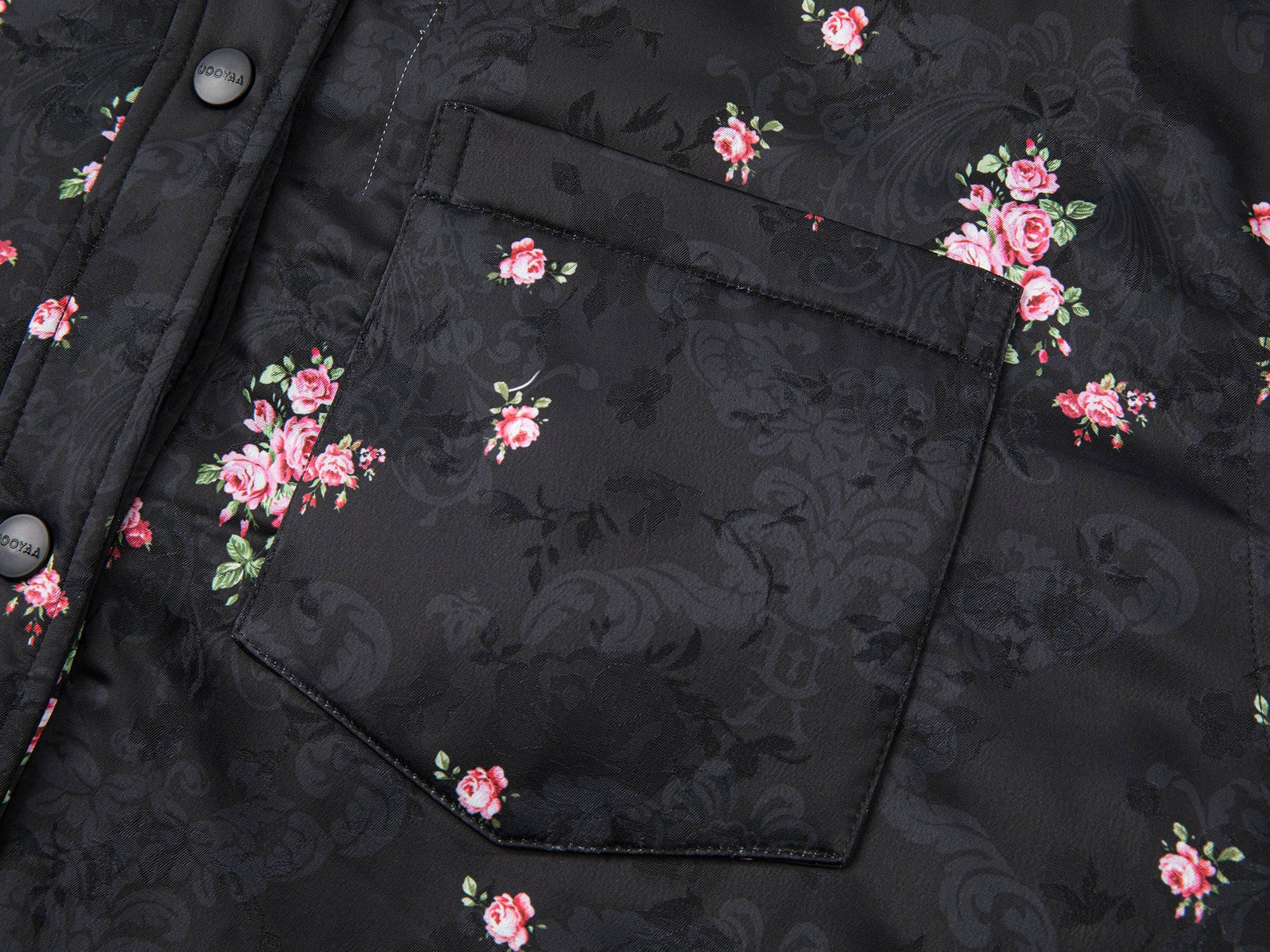 The European wallpaper-inspired floral convertible puffer
