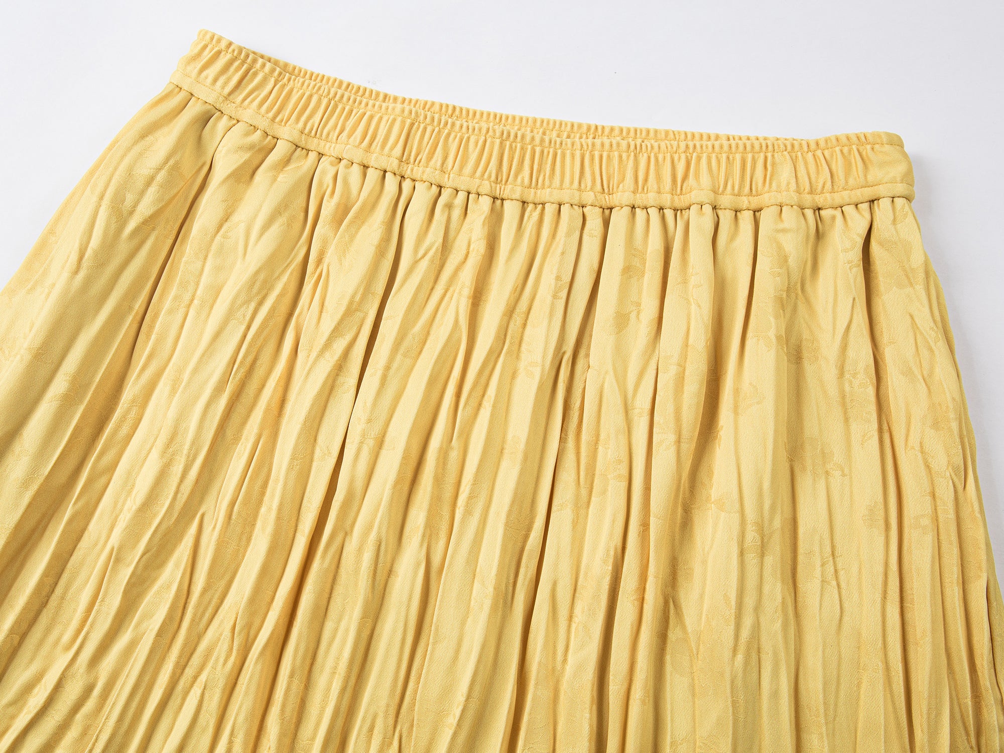 Satin jacquard lace skirt