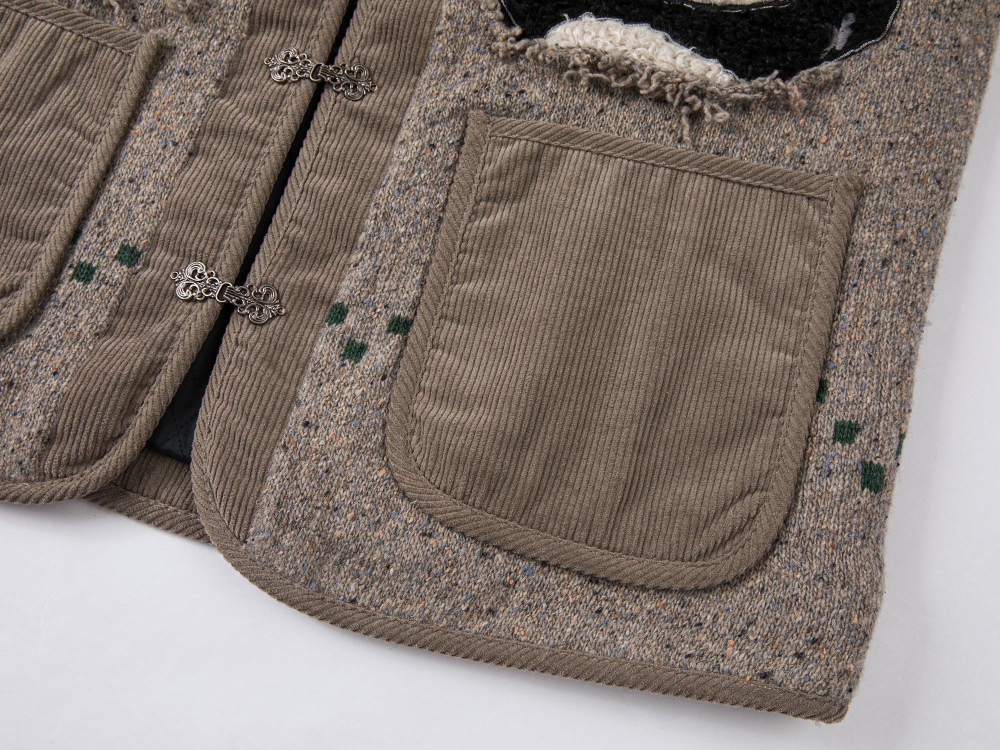 "We are bears" fair isle cotton cardigan