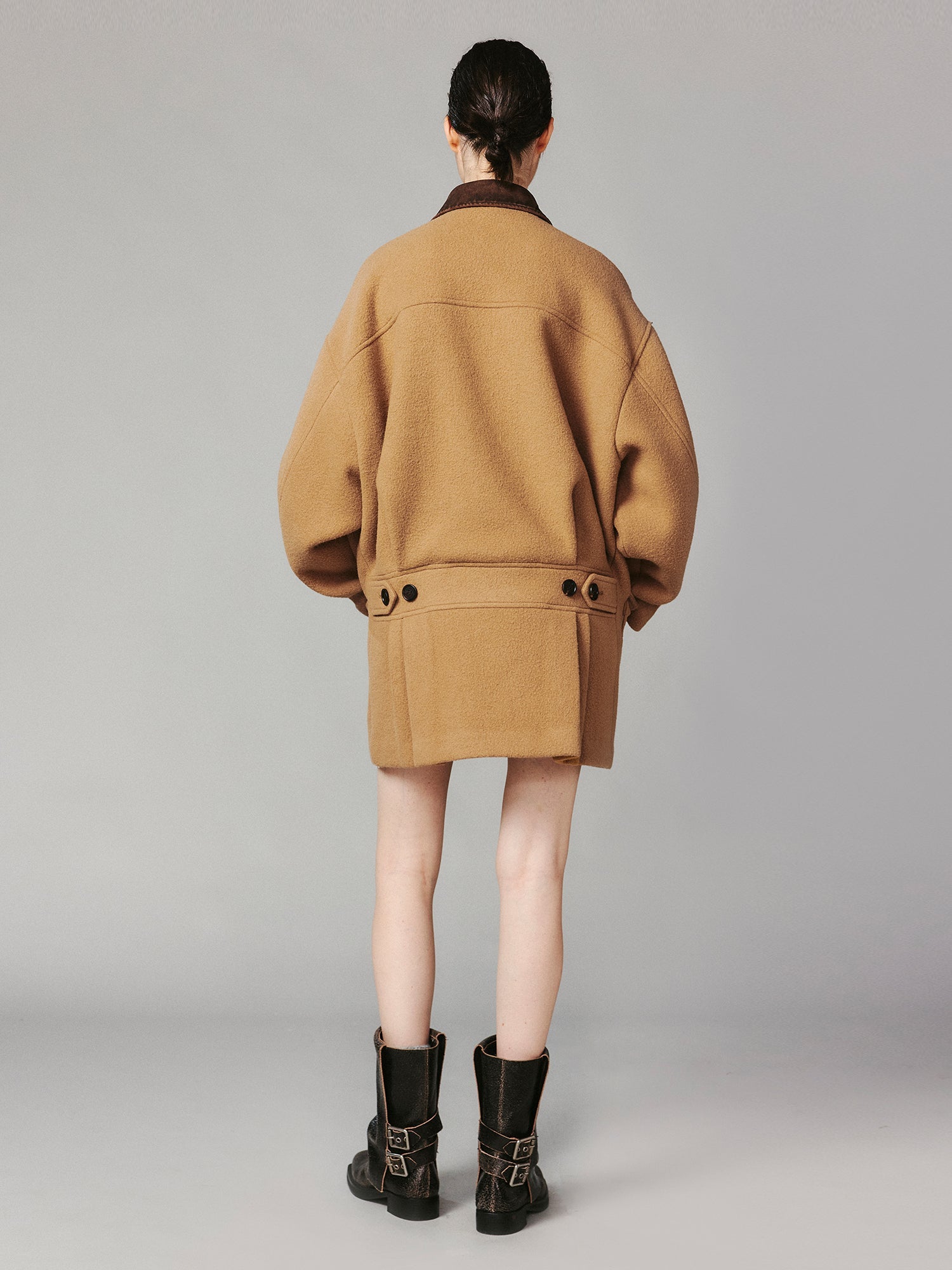 Workwear wool coat