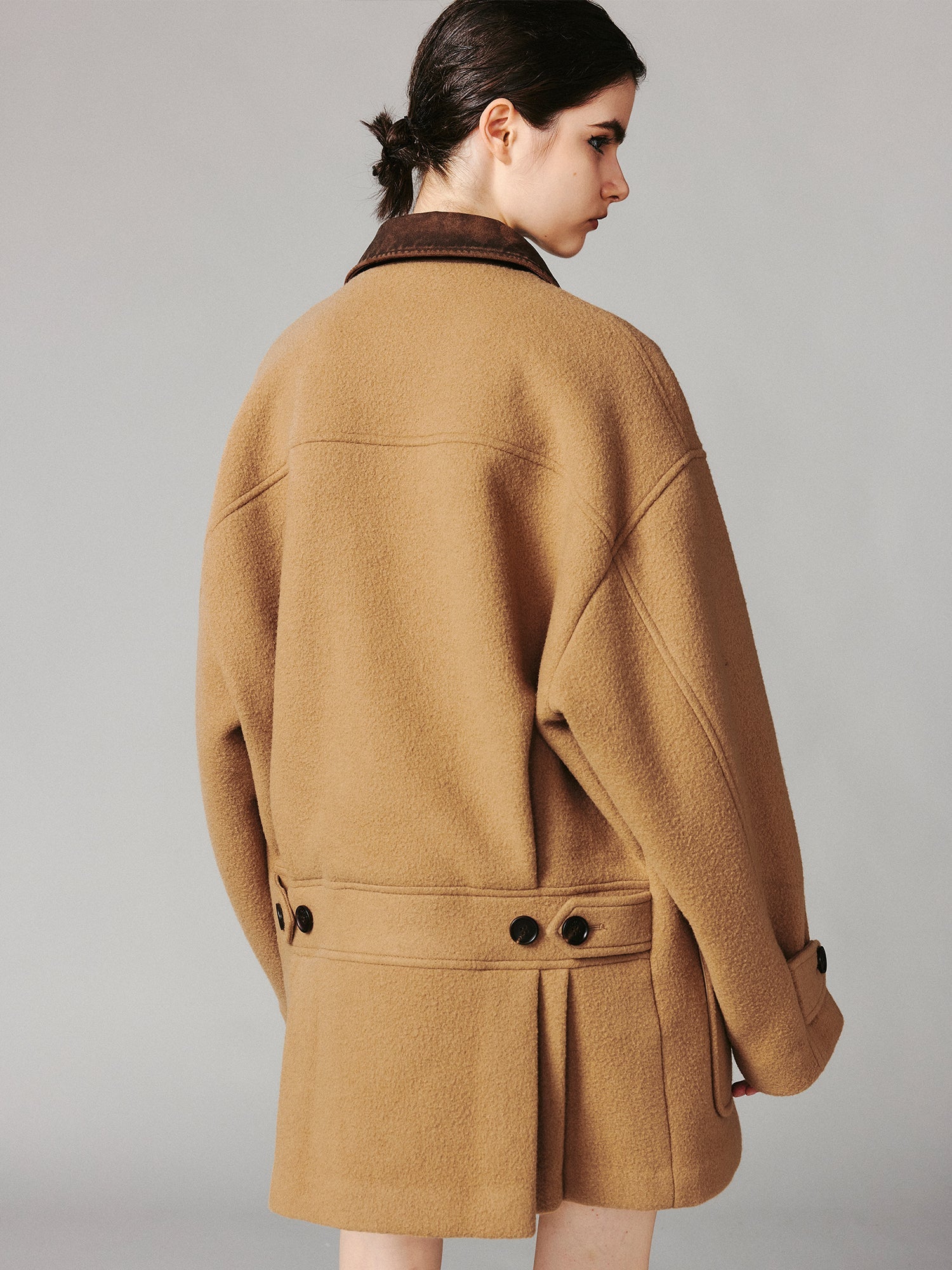 Workwear wool coat