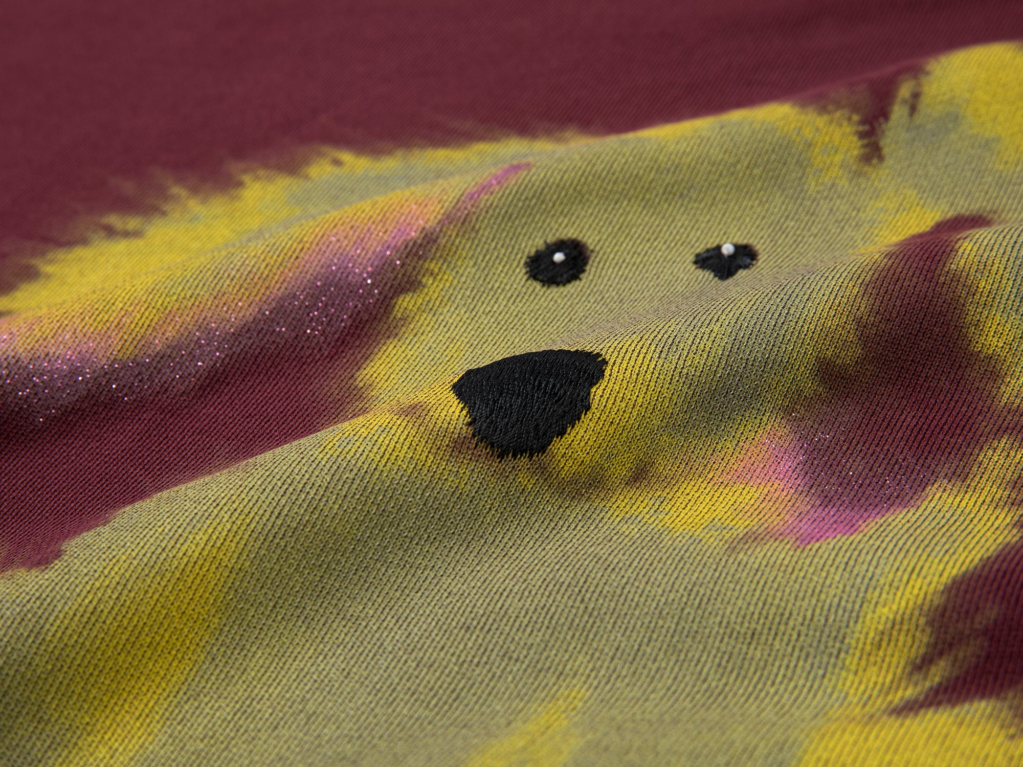 Fluffy dog print hoodie