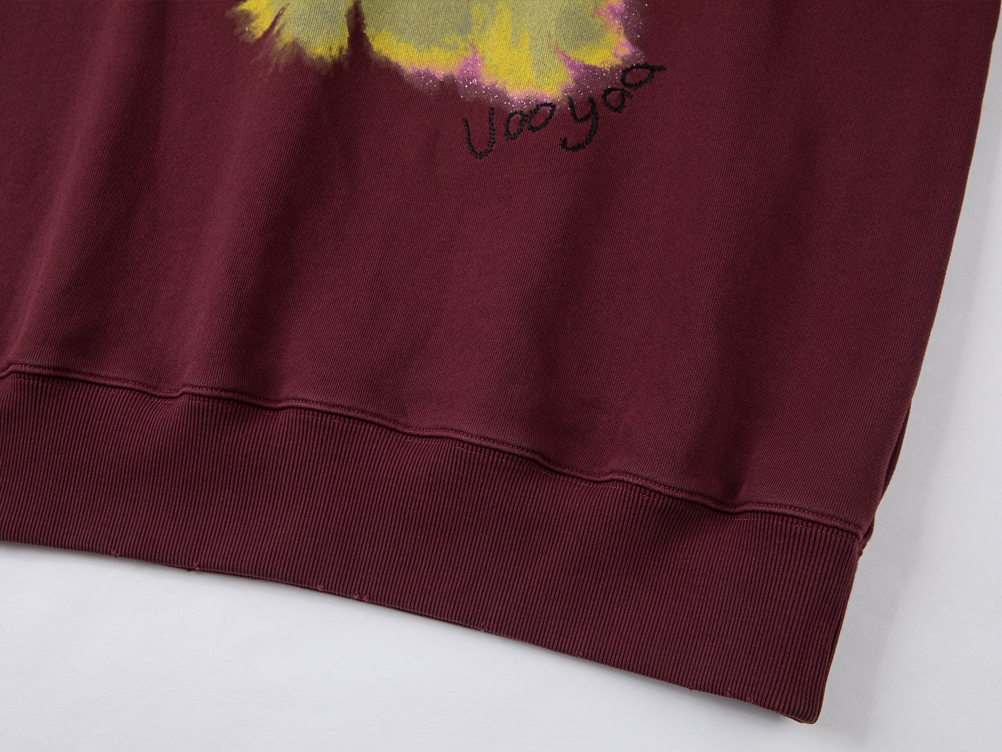 Fluffy dog print hoodie