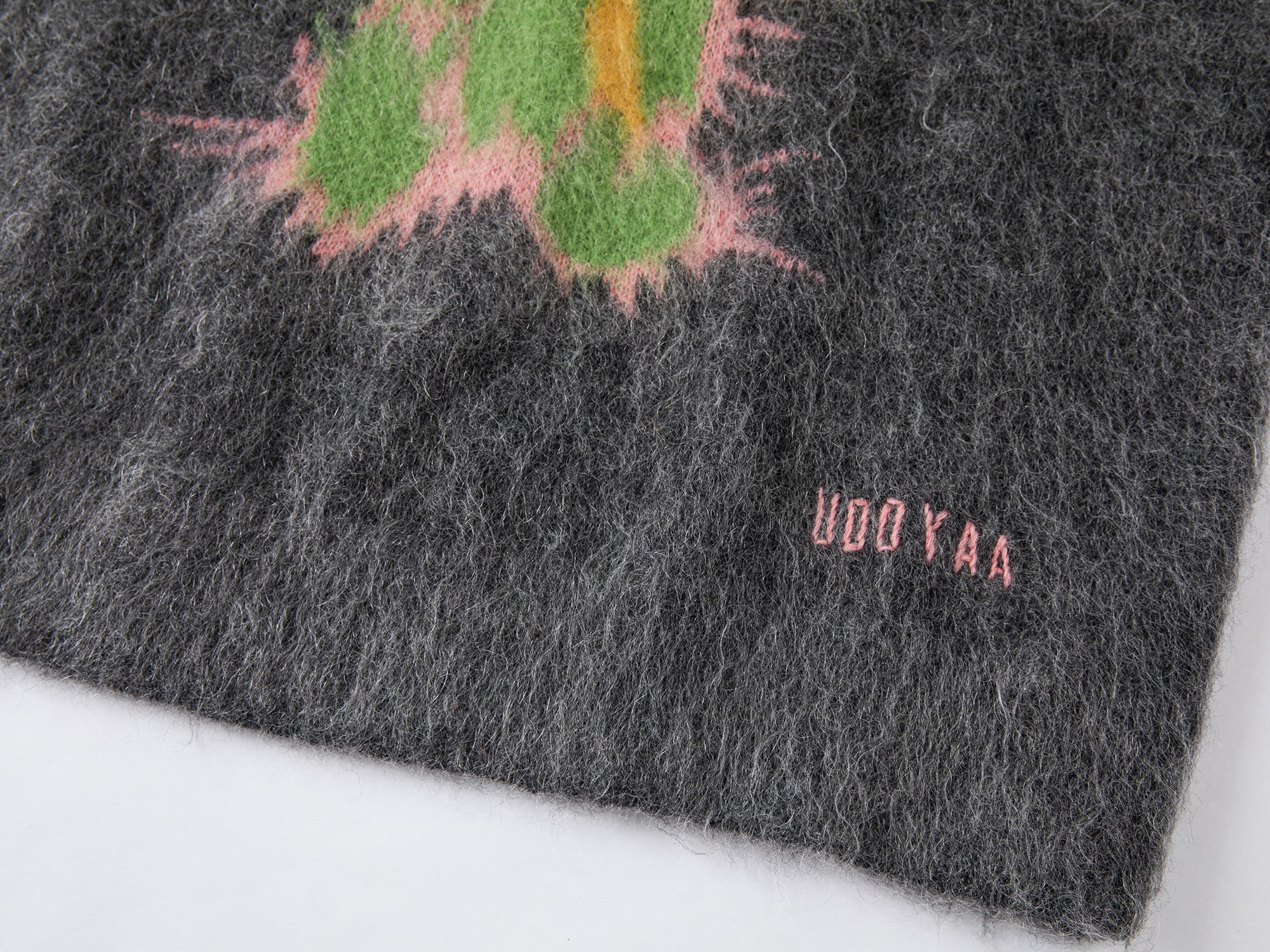 Fluffy bear jacquard sweater