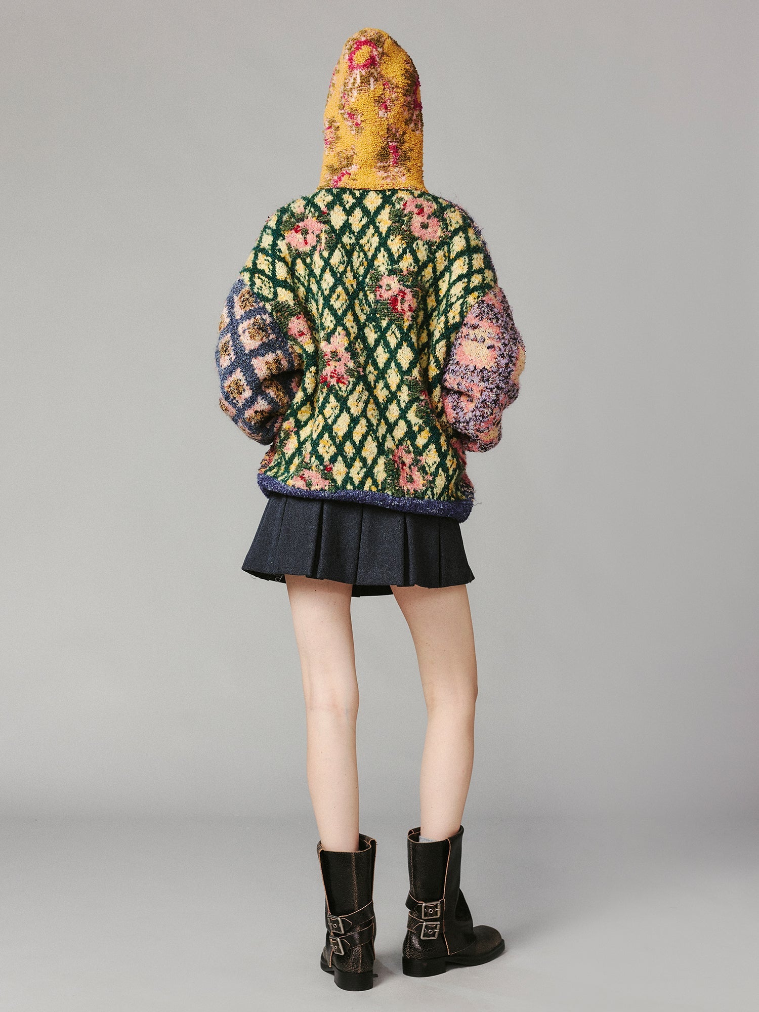 Tapestry zip-up hoodie