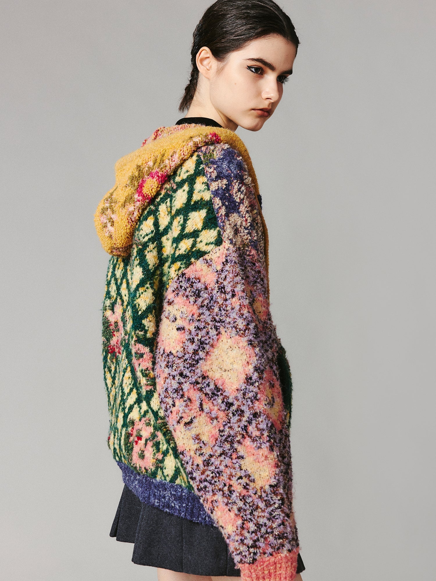 Tapestry zip-up hoodie