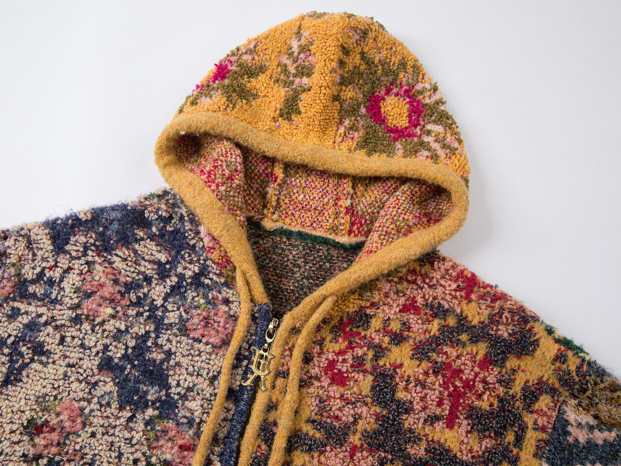 Tapestry zip-up hoodie