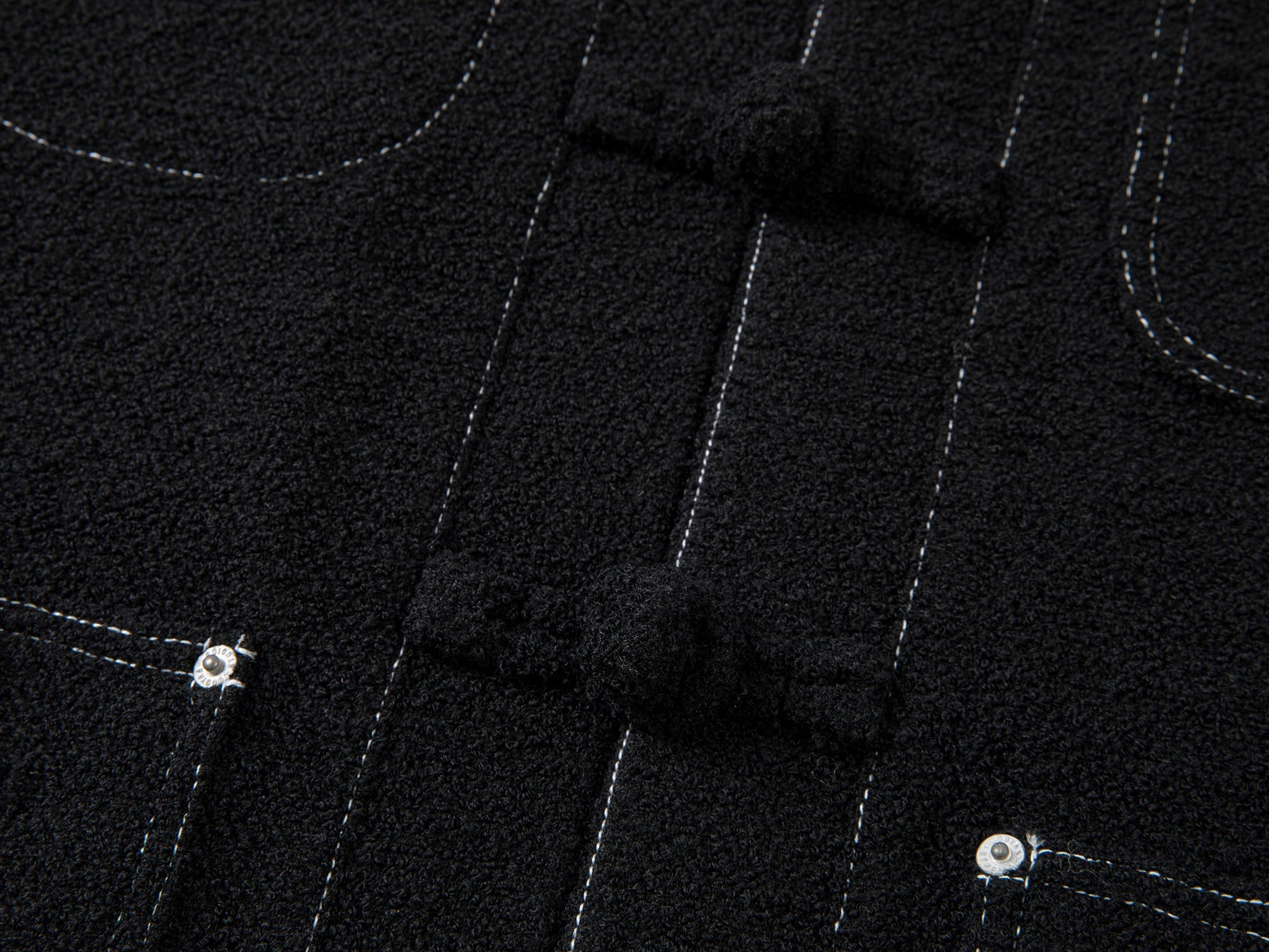 Outline stitch tweed michigan jacket