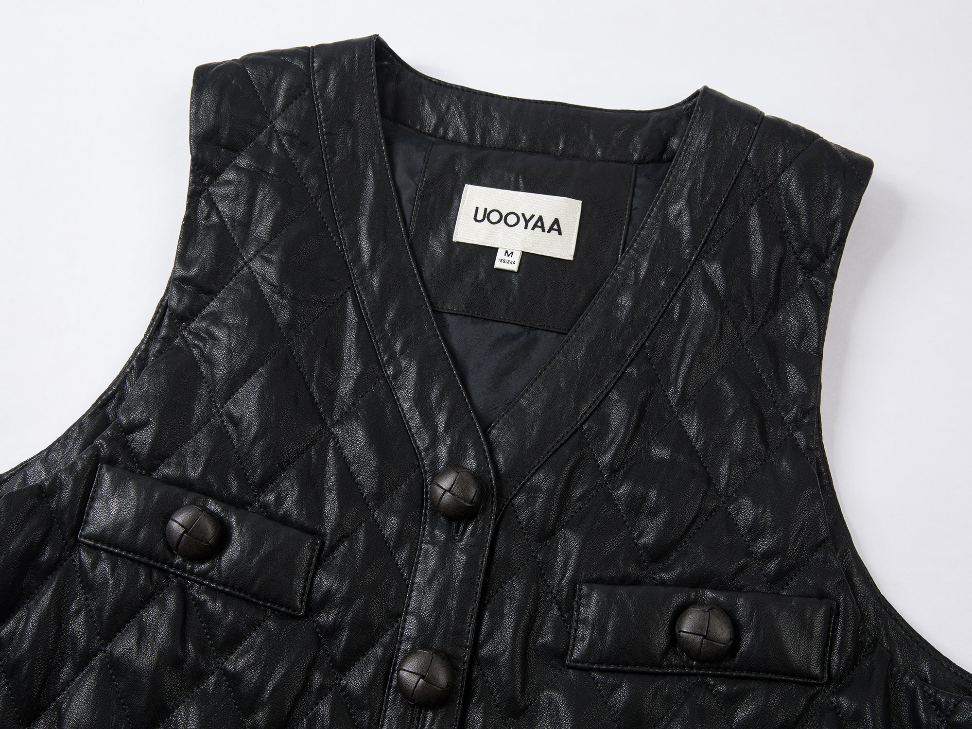 PU ruffled hem vest dress