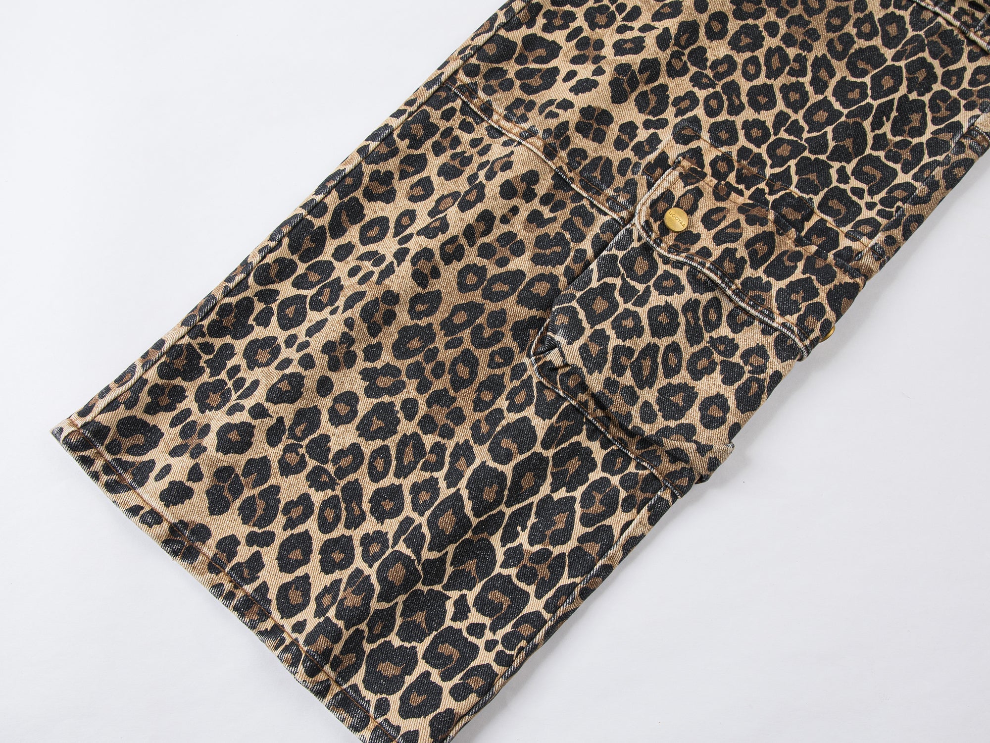 Leopard print cargo pants