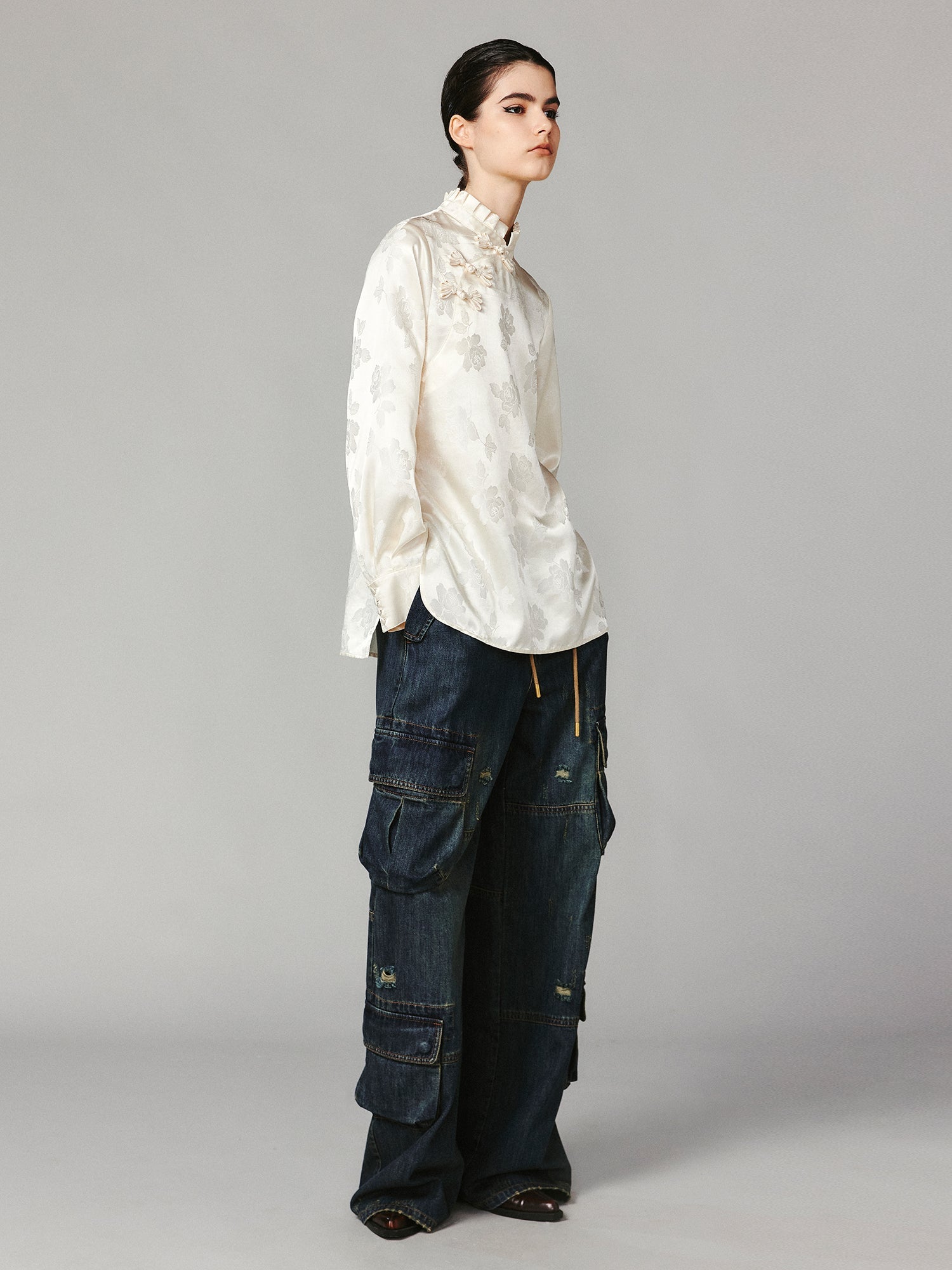 Romantic Chinese-style shirt