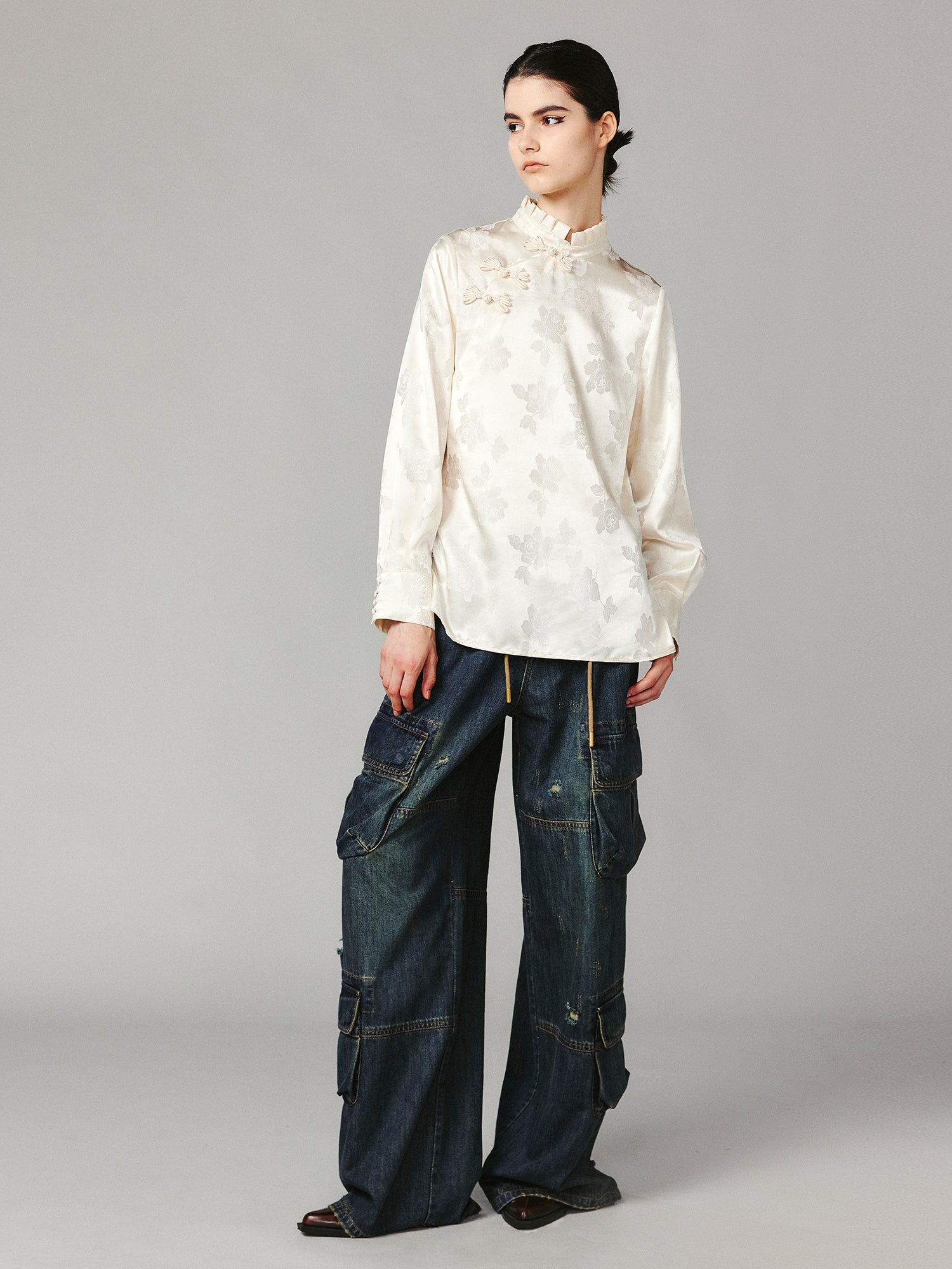 Romantic Chinese-style shirt