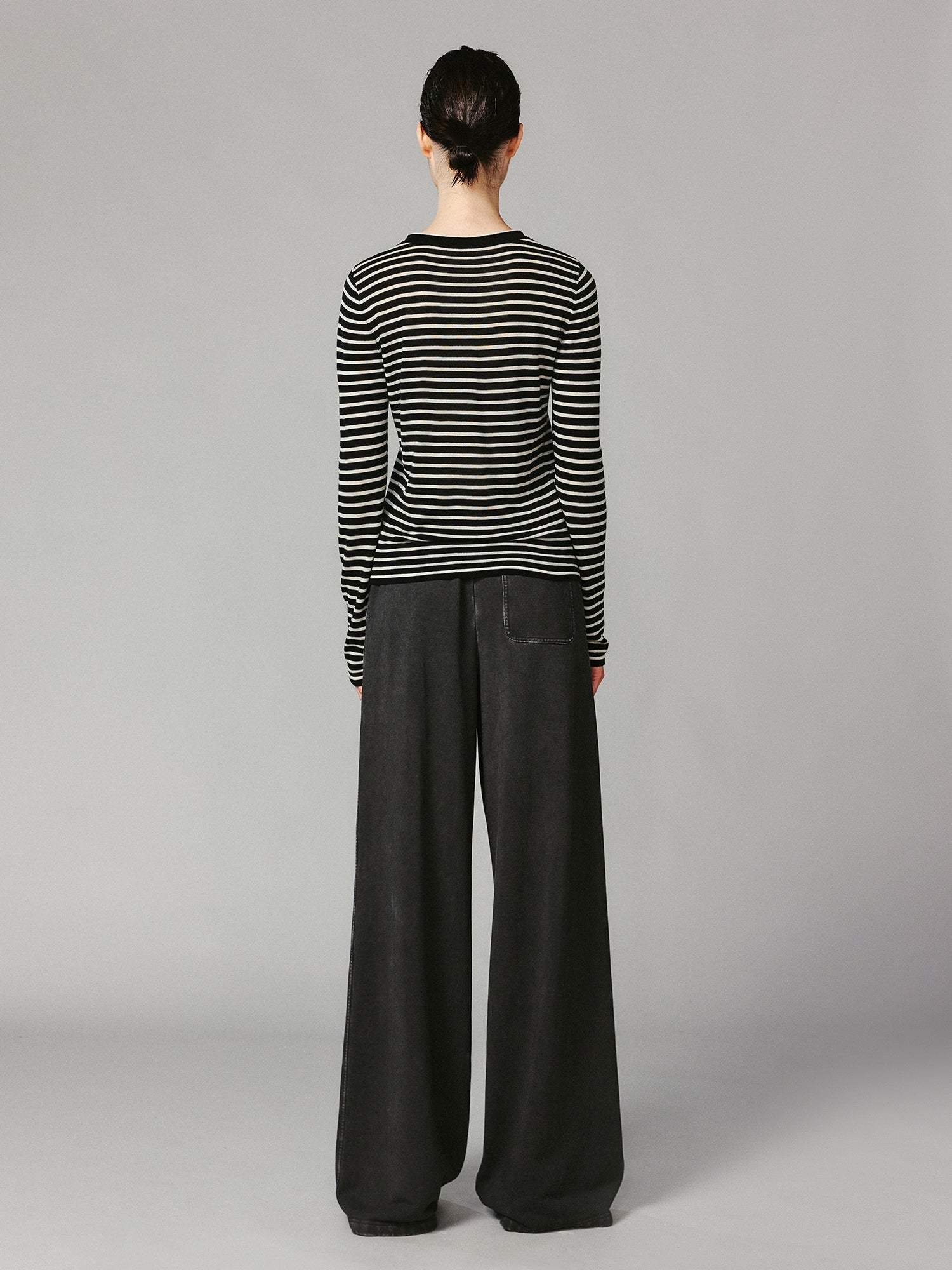 Lambswool striped sweater