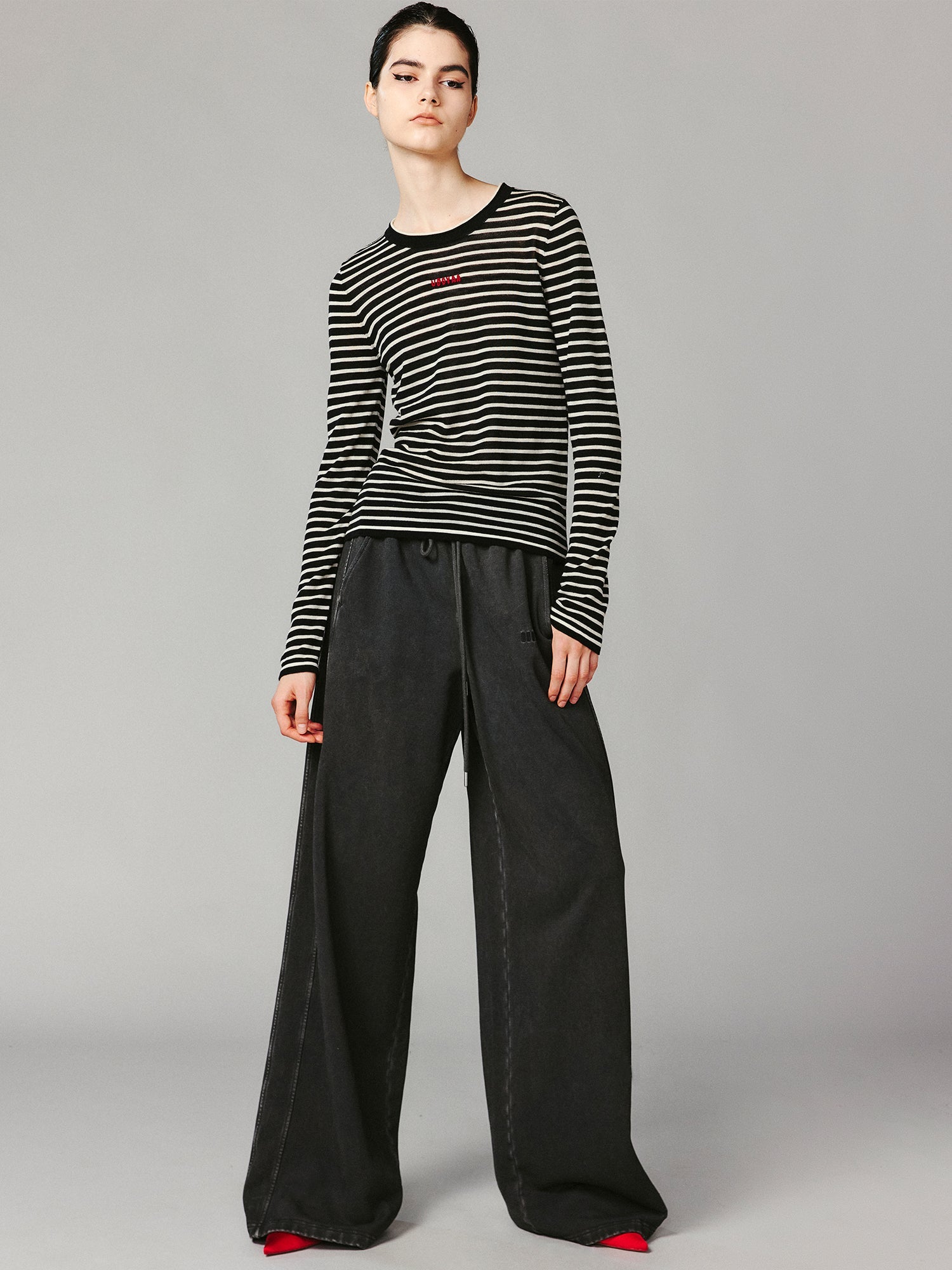 Lambswool striped sweater