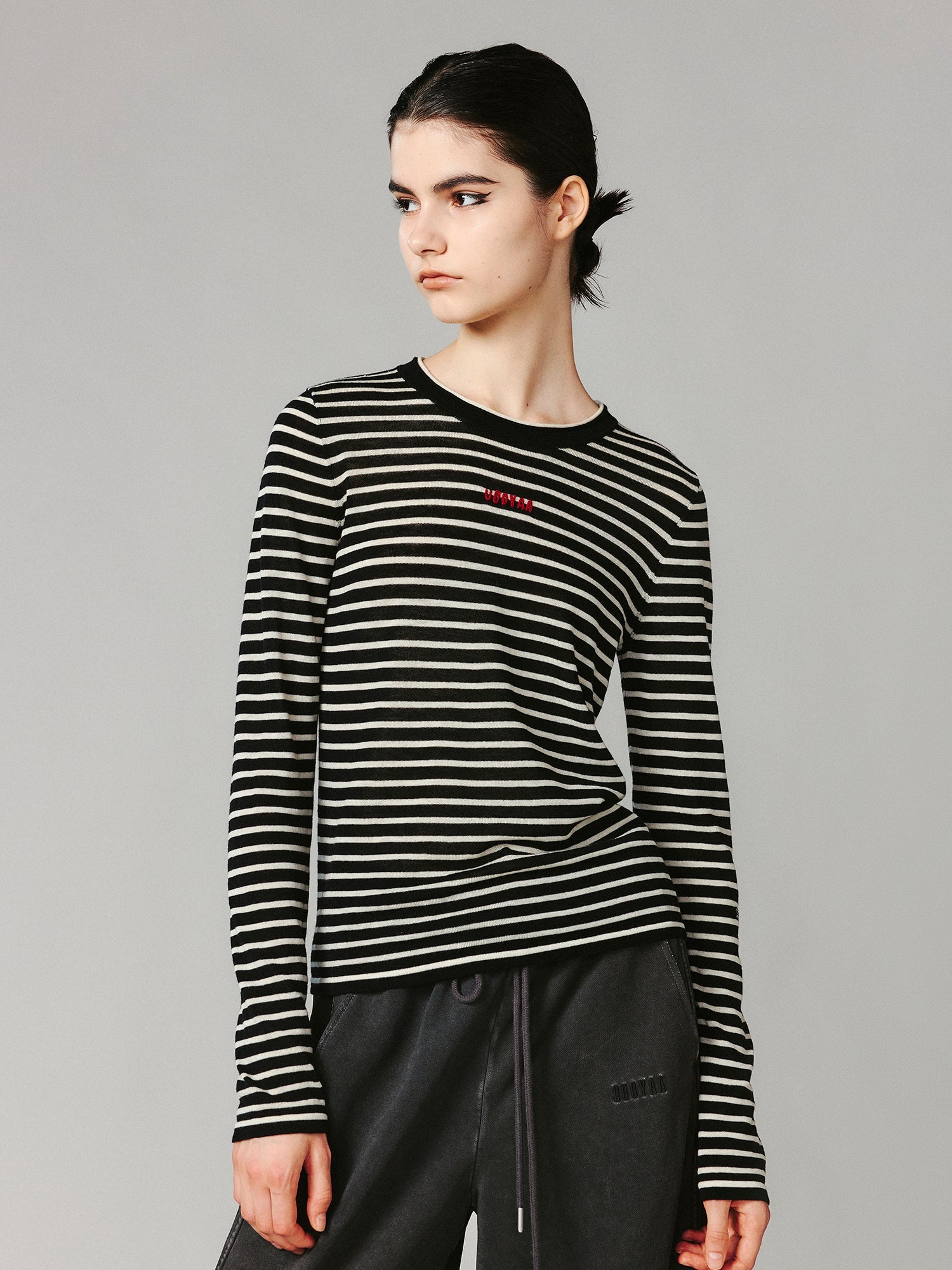 Lambswool striped sweater