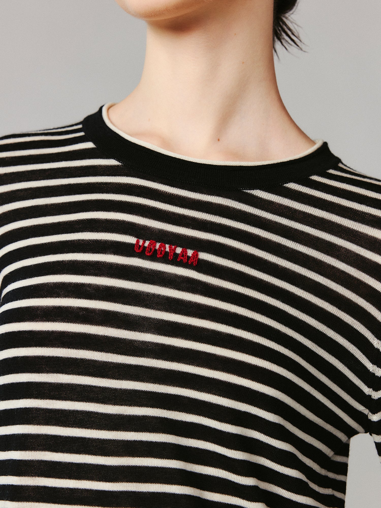 Lambswool striped sweater