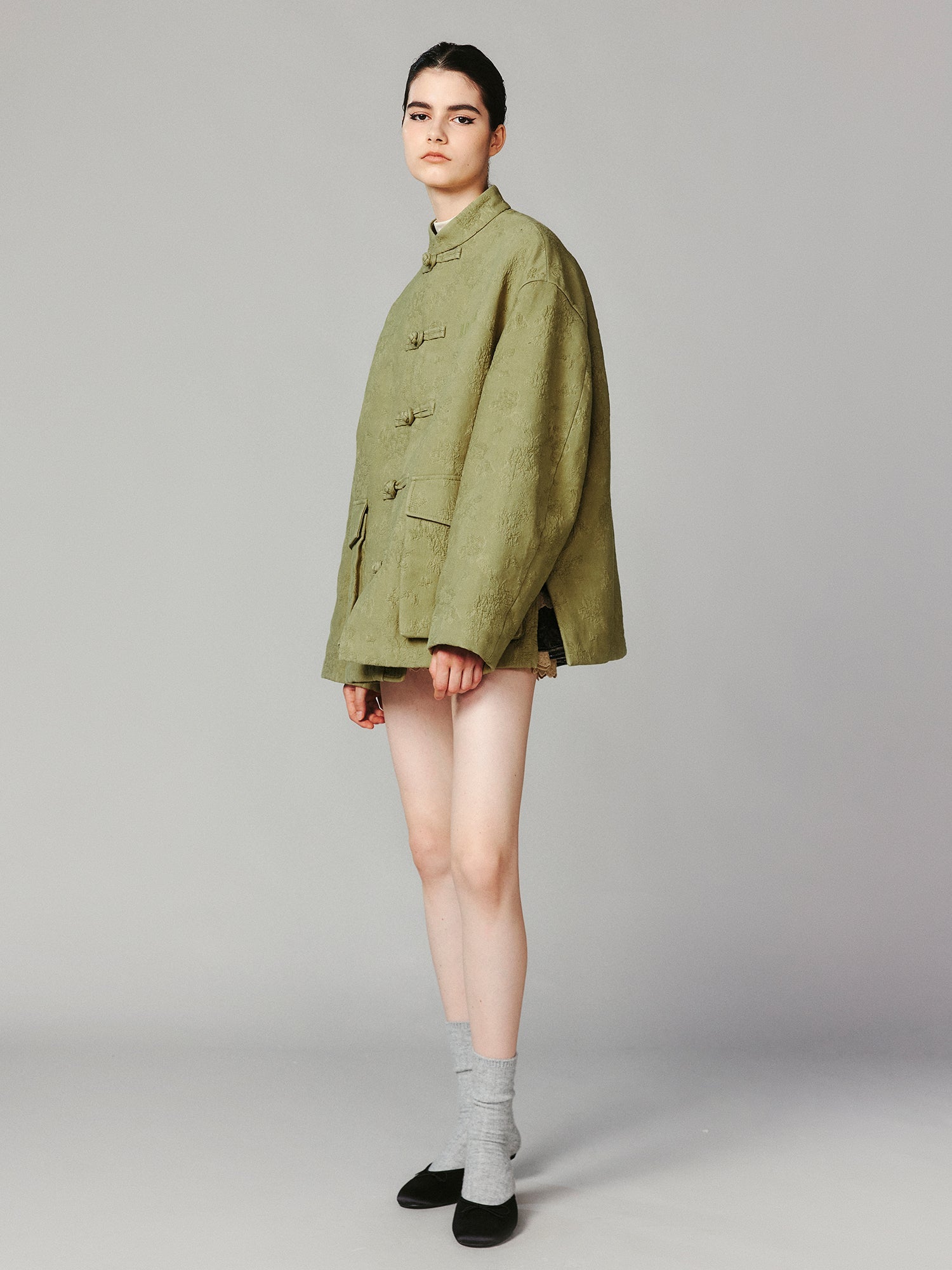 Cotton jacquard jacket