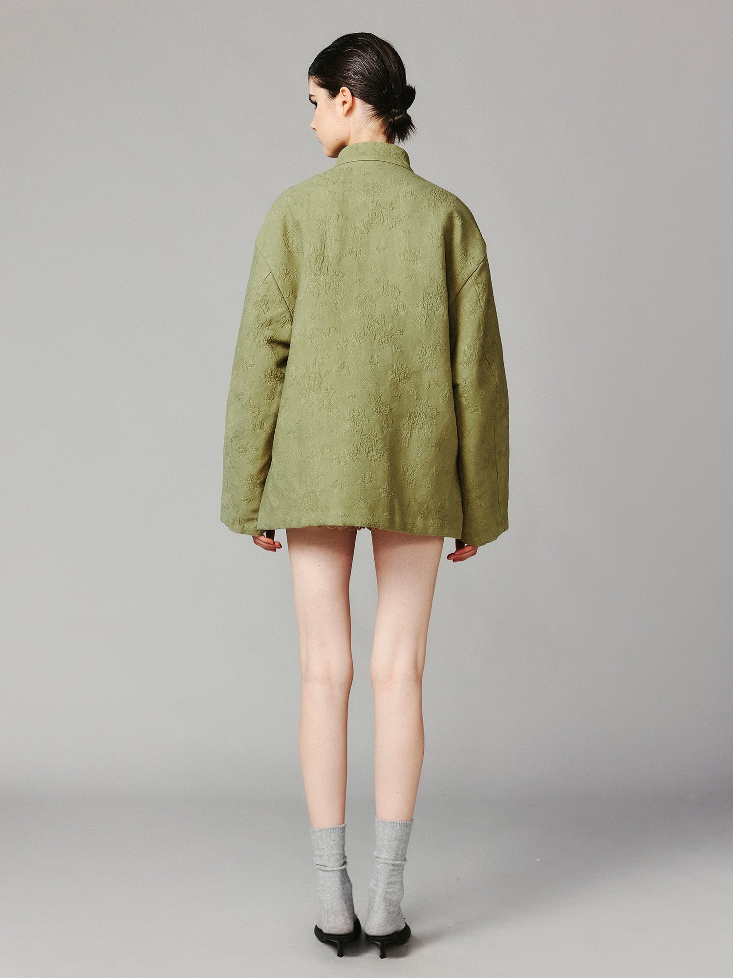 Cotton jacquard jacket