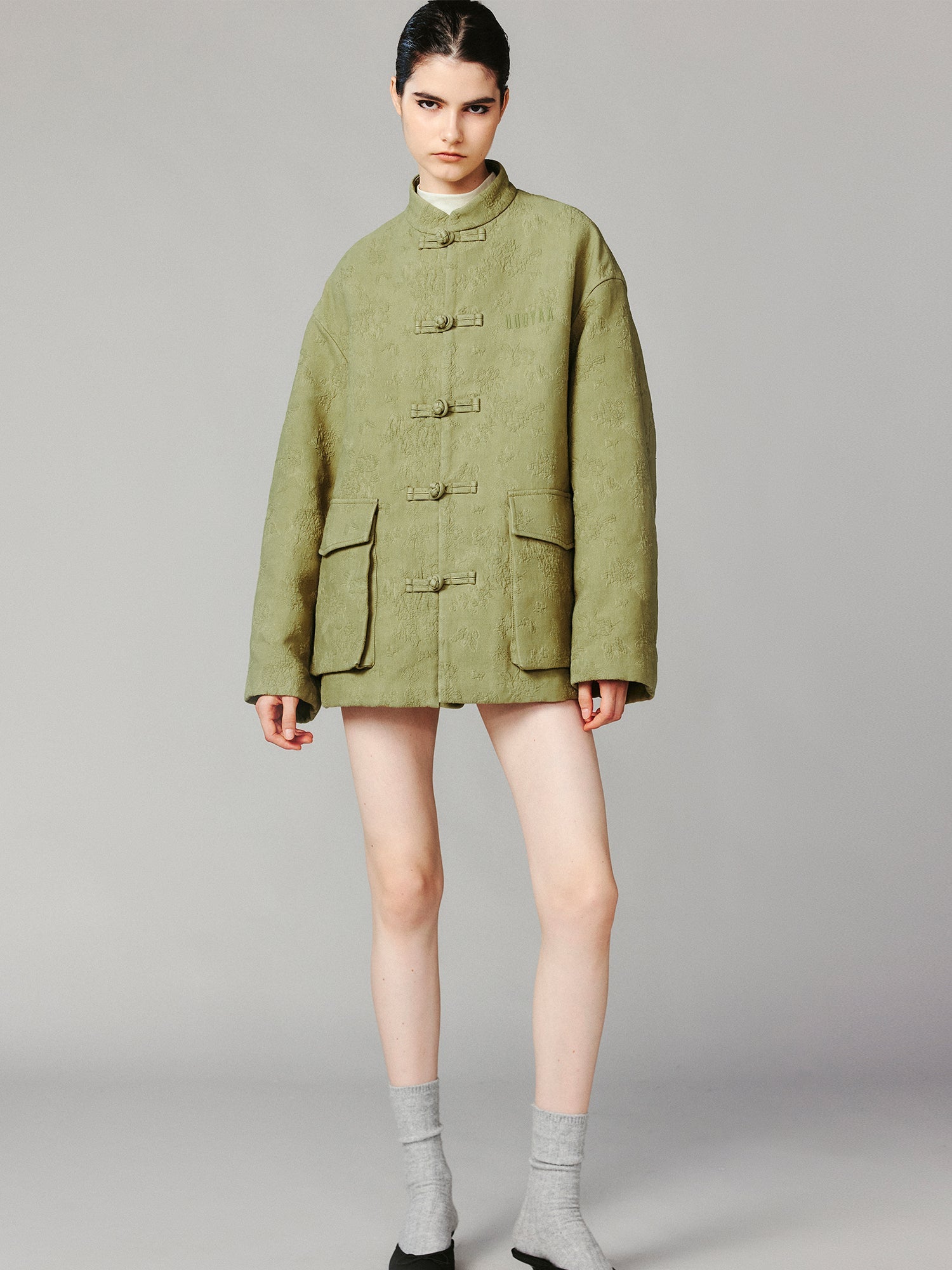 Cotton jacquard jacket