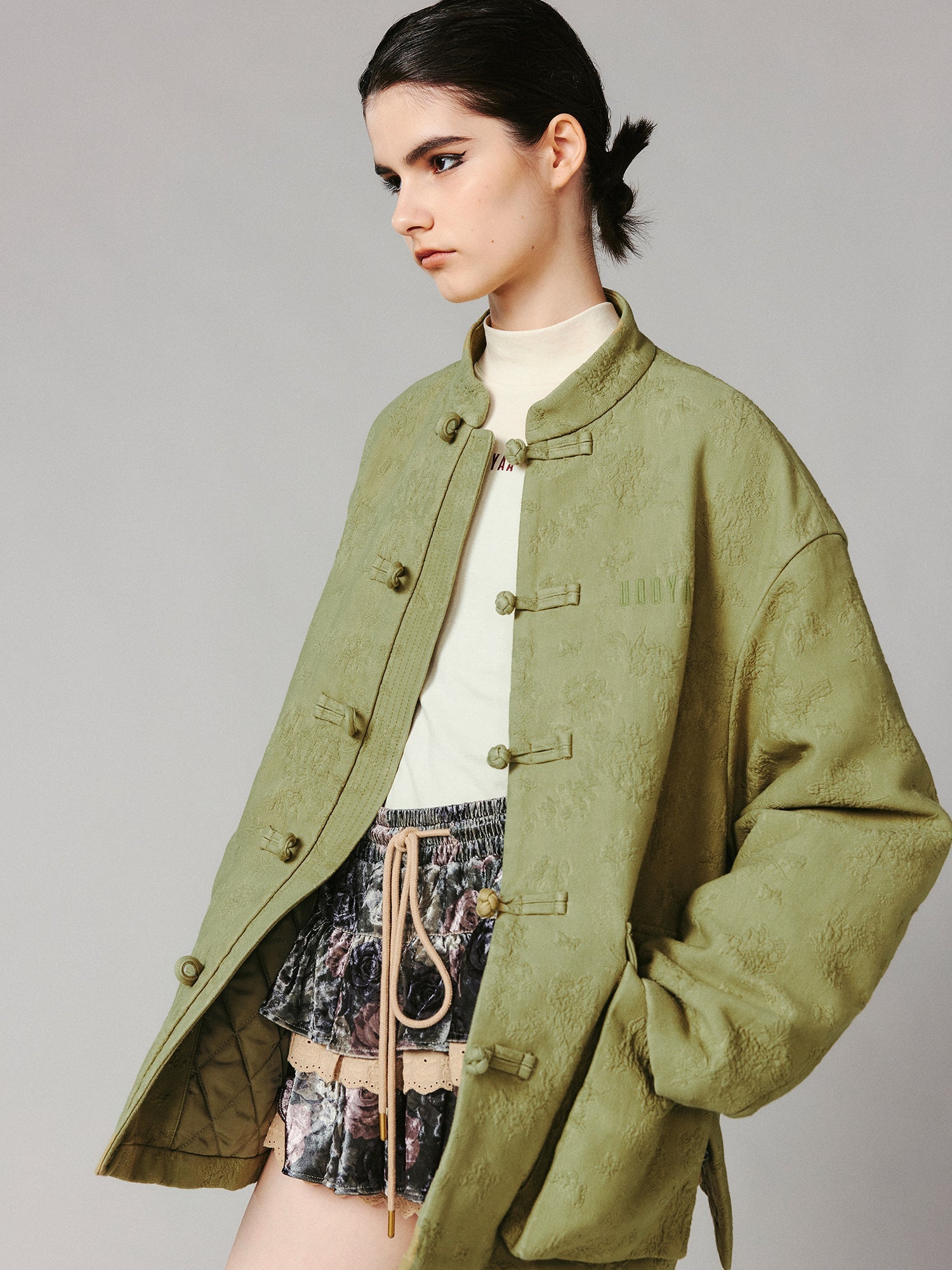 Cotton jacquard jacket