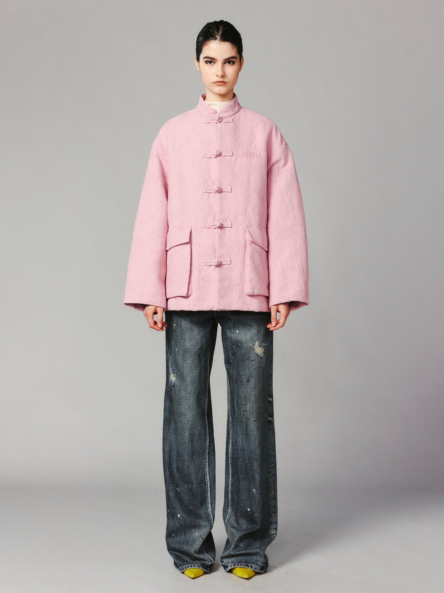 Cotton jacquard jacket