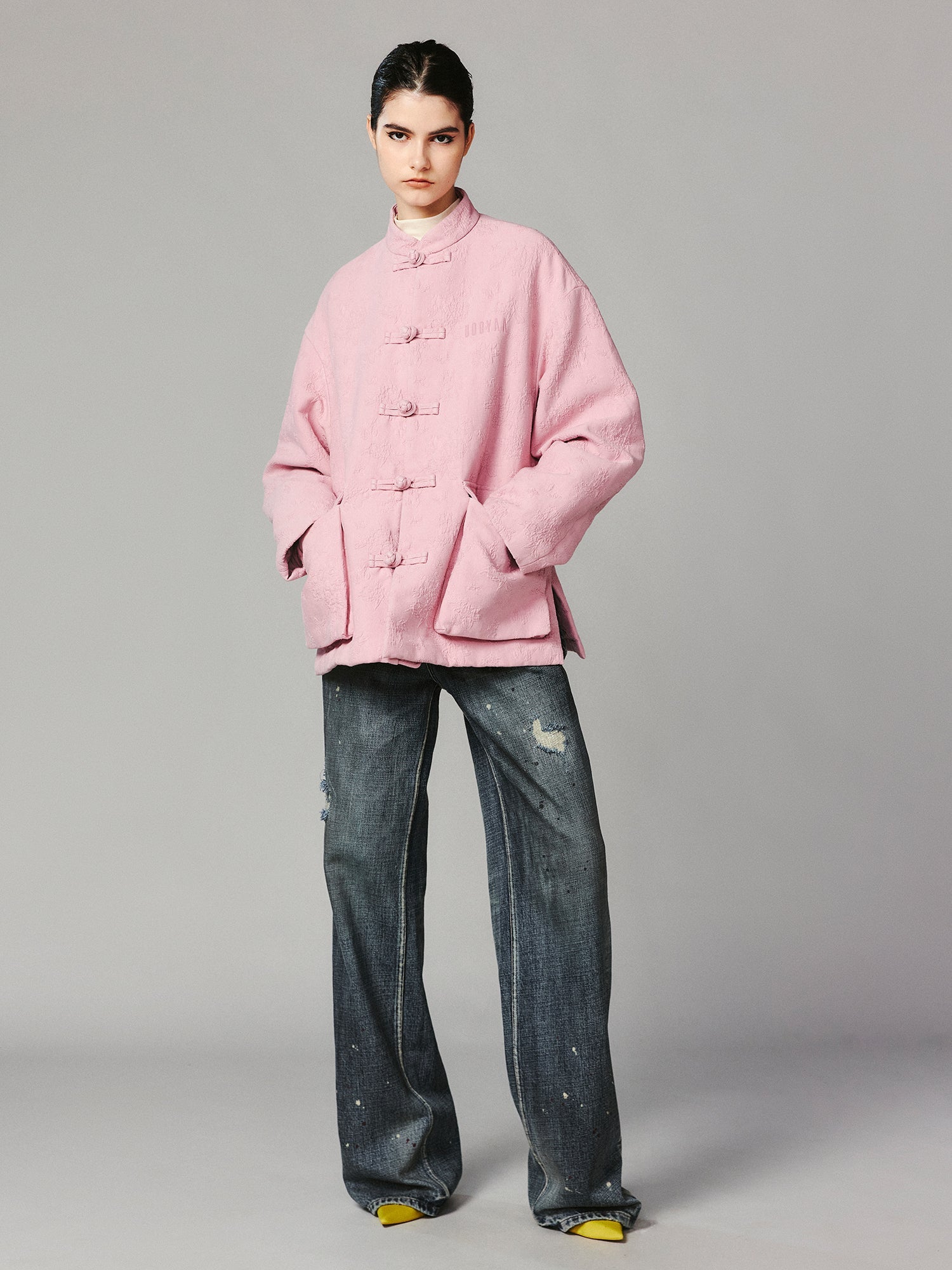 Cotton jacquard jacket