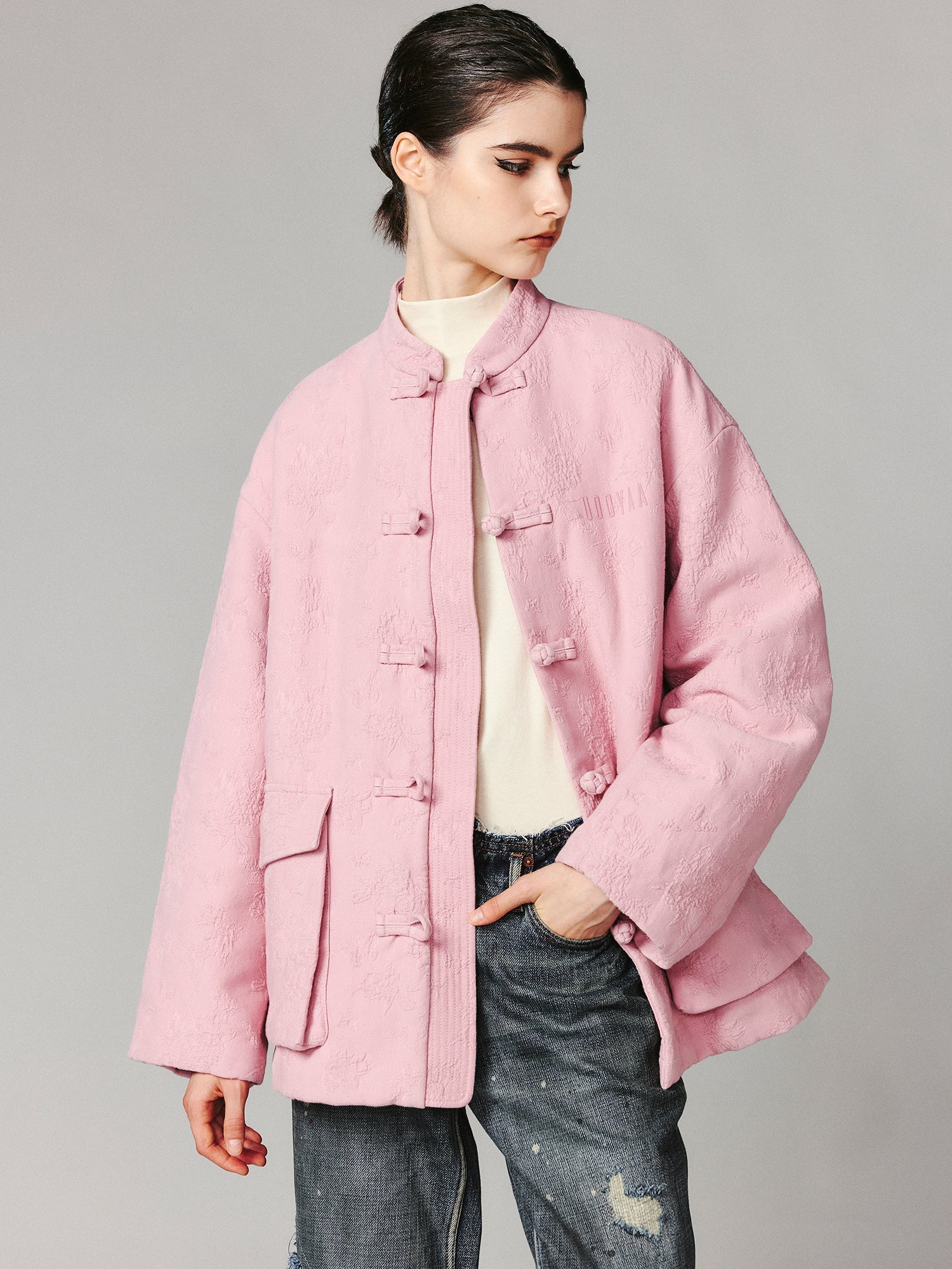 Cotton jacquard jacket