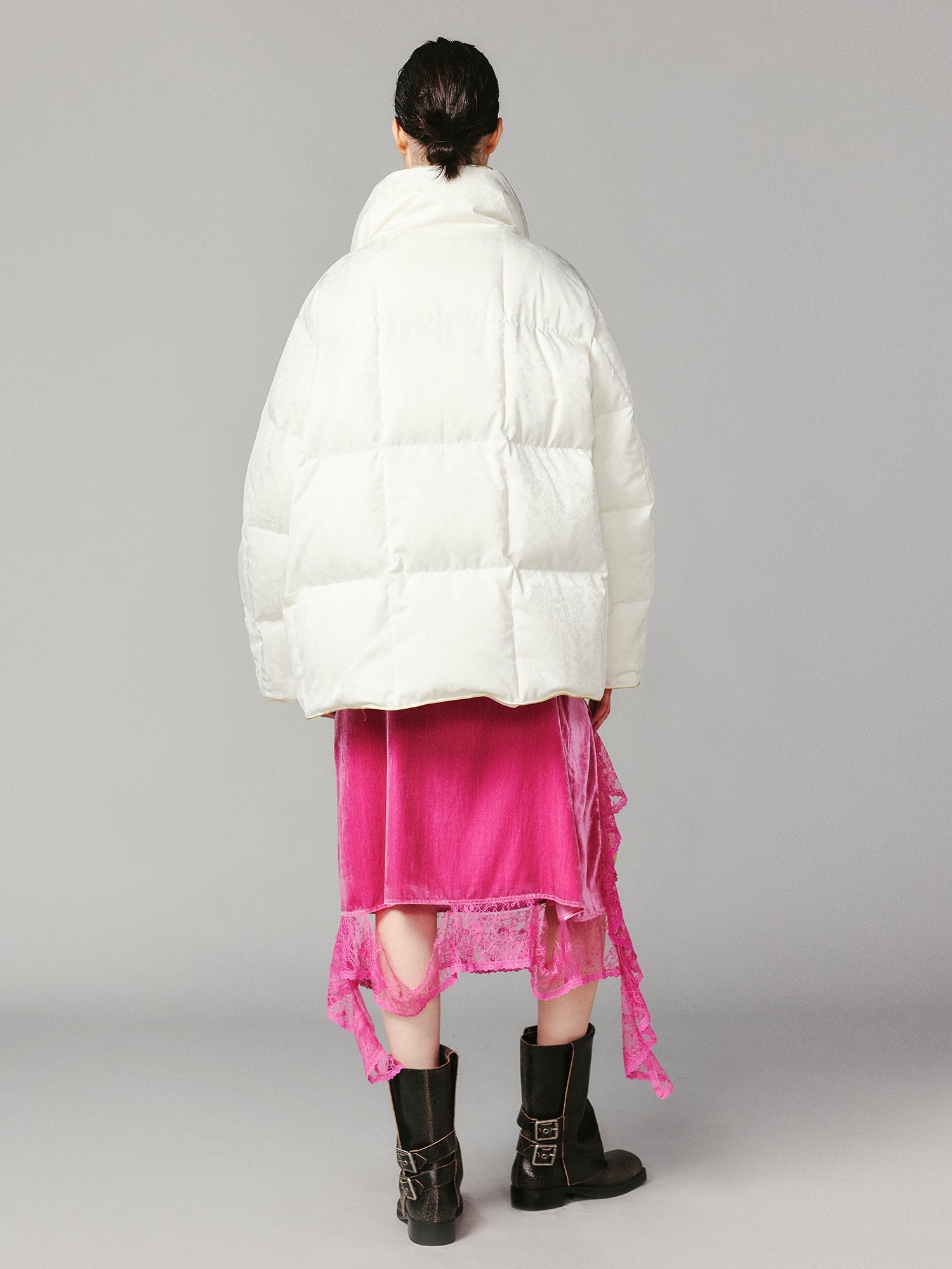 Duvet-inspired puffer coat