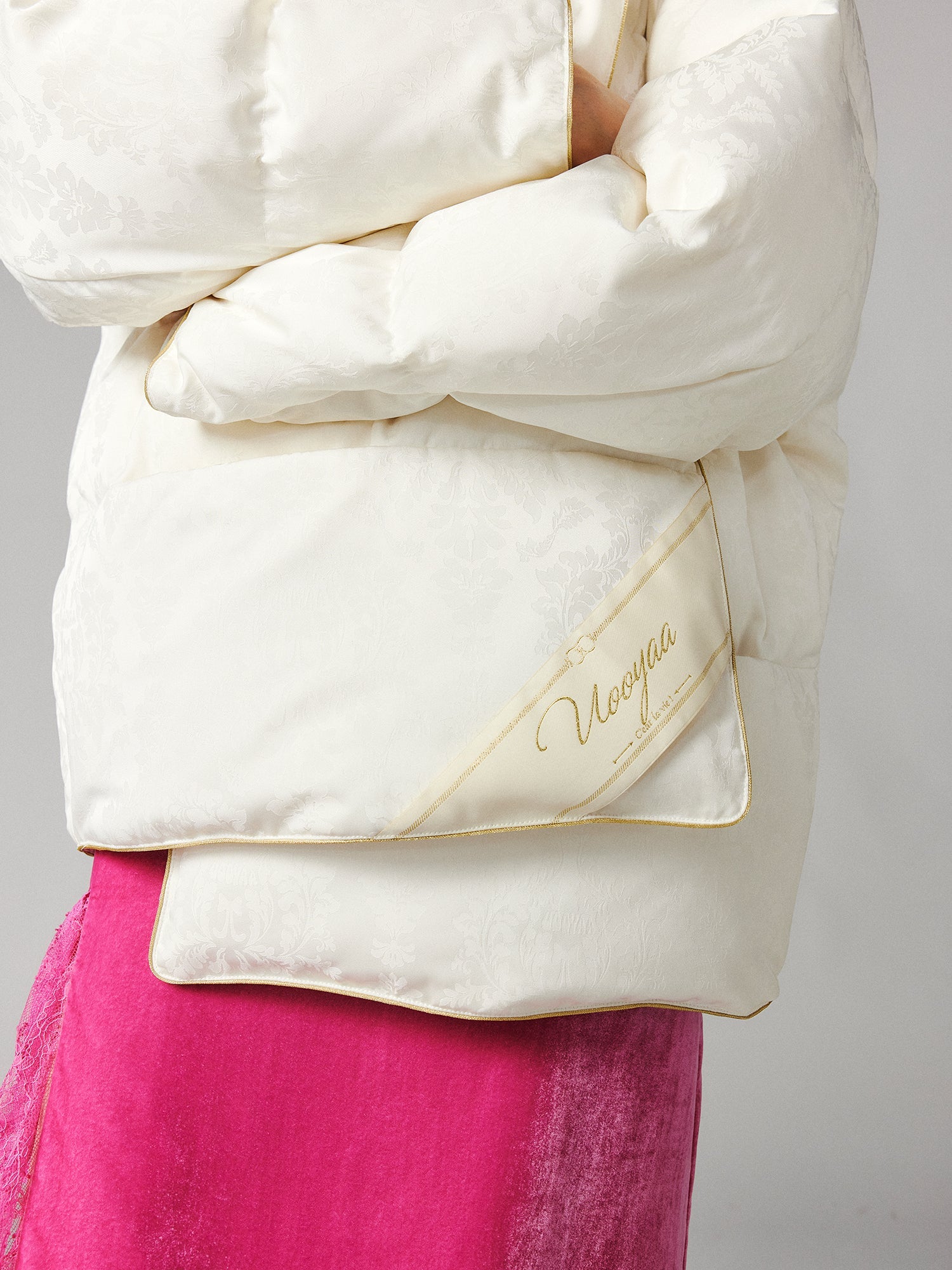 Duvet-inspired puffer coat