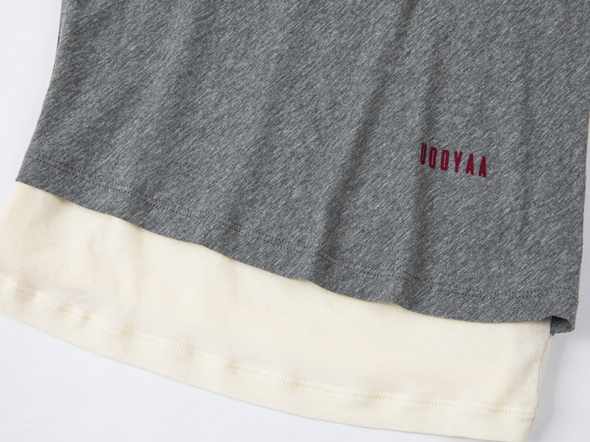 Asymmetrical frog button long sleeve T-shirt