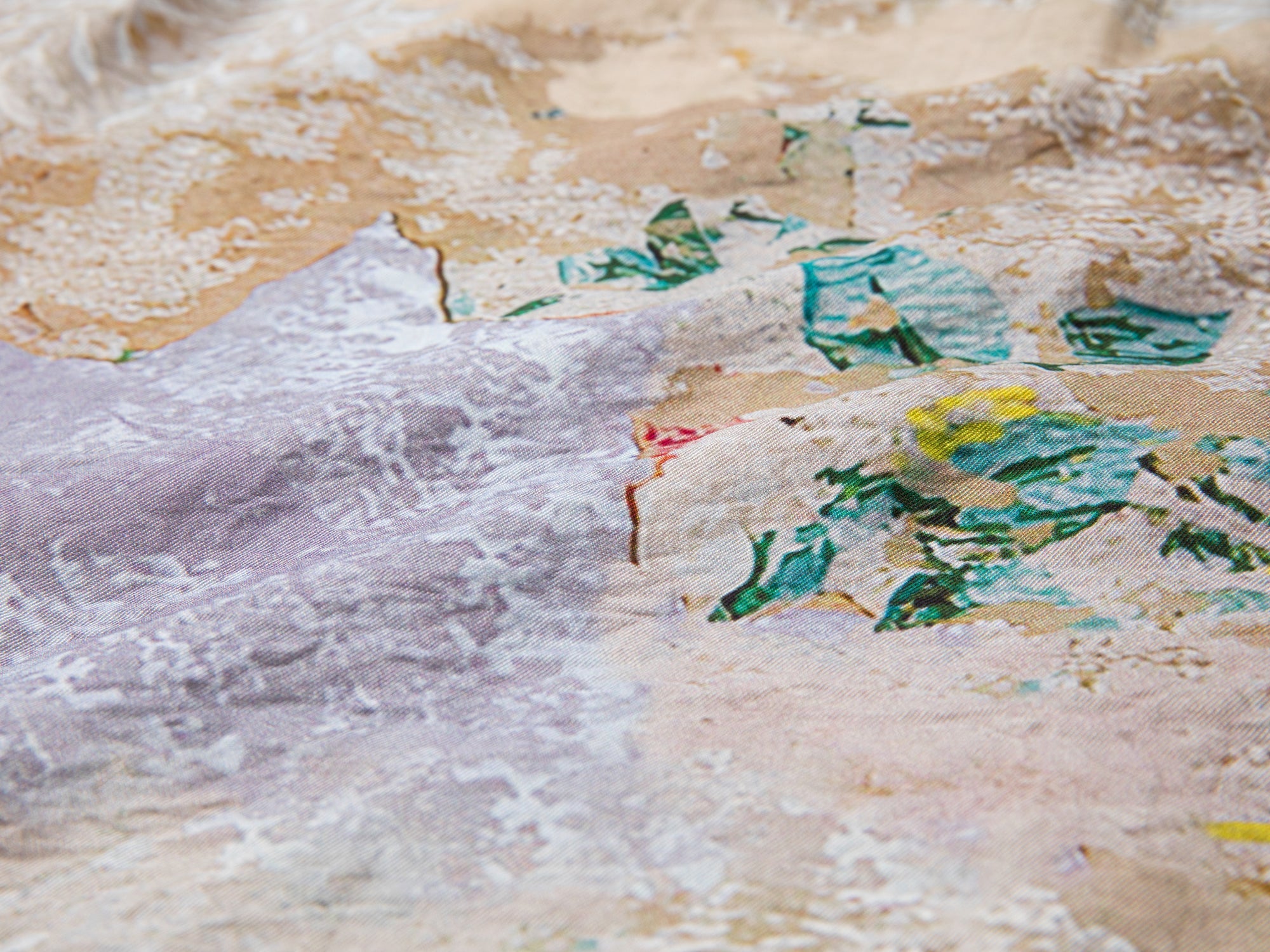 Floral wallpaper lace skirt