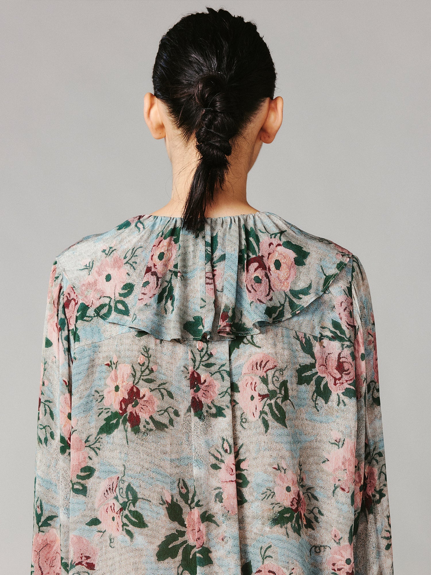Vintage romantic wallpaper floral shirt