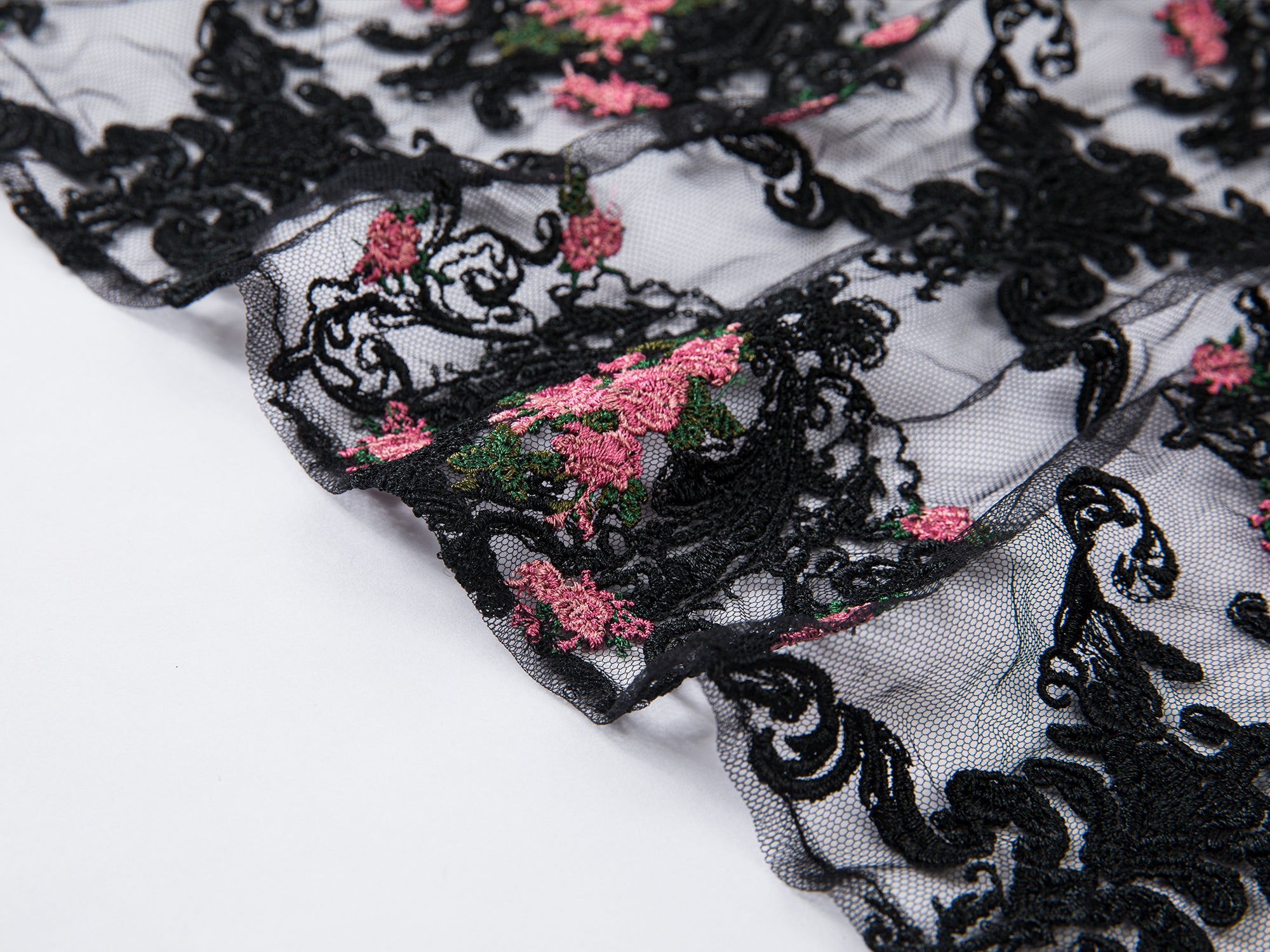 Romantic floral lace camisole dress