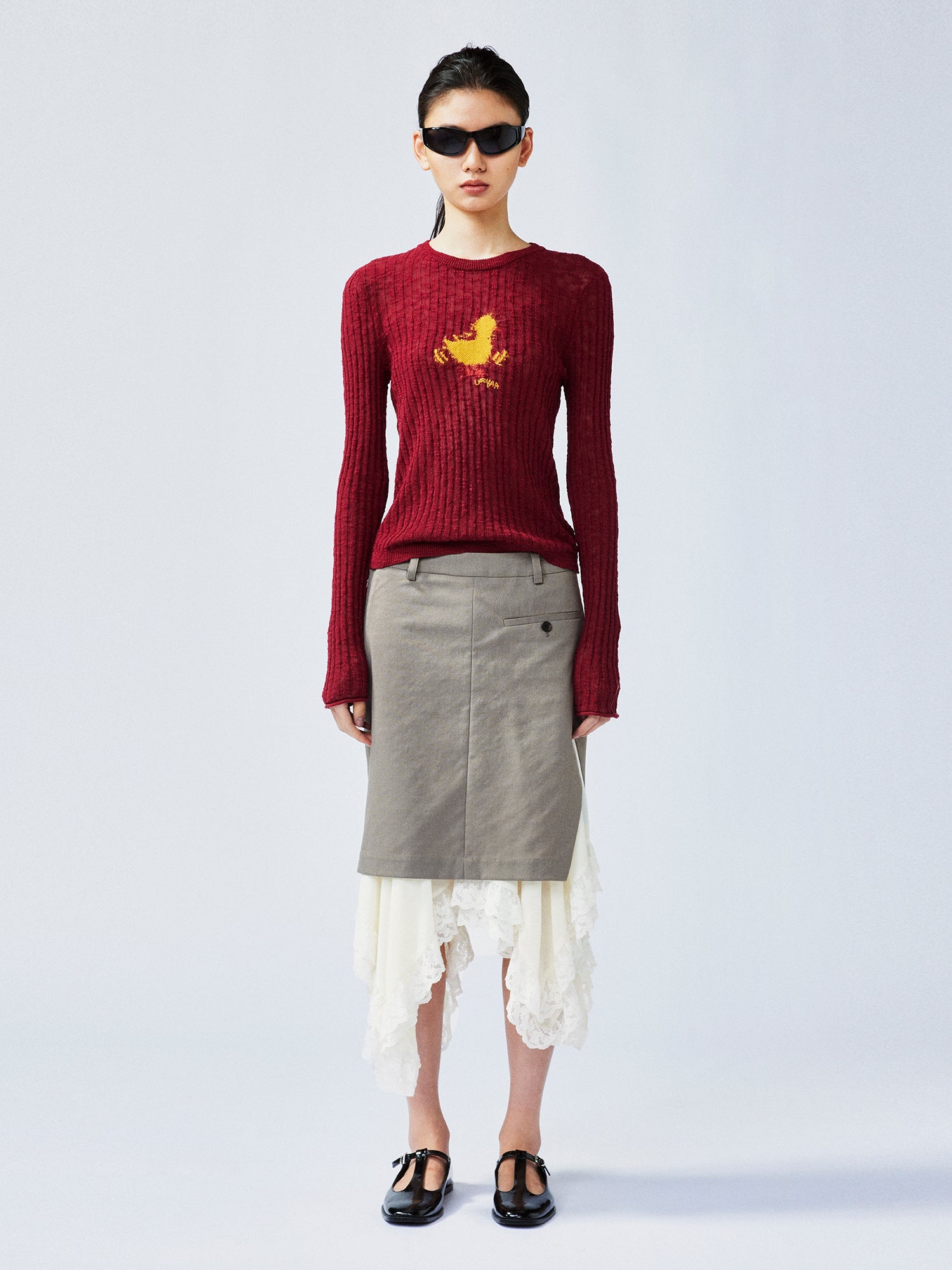 Dynamic "I" duck pullover sweater