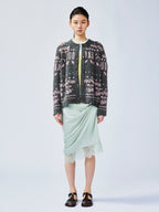 Elegant beaded Fair Isle cardigan