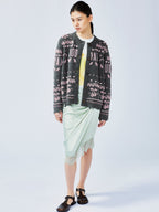 Elegant beaded Fair Isle cardigan