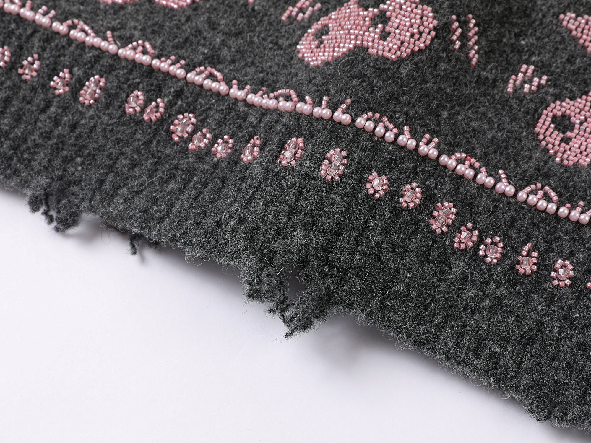 Elegant beaded Fair Isle cardigan