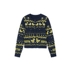 Elegant beaded Fair Isle cardigan