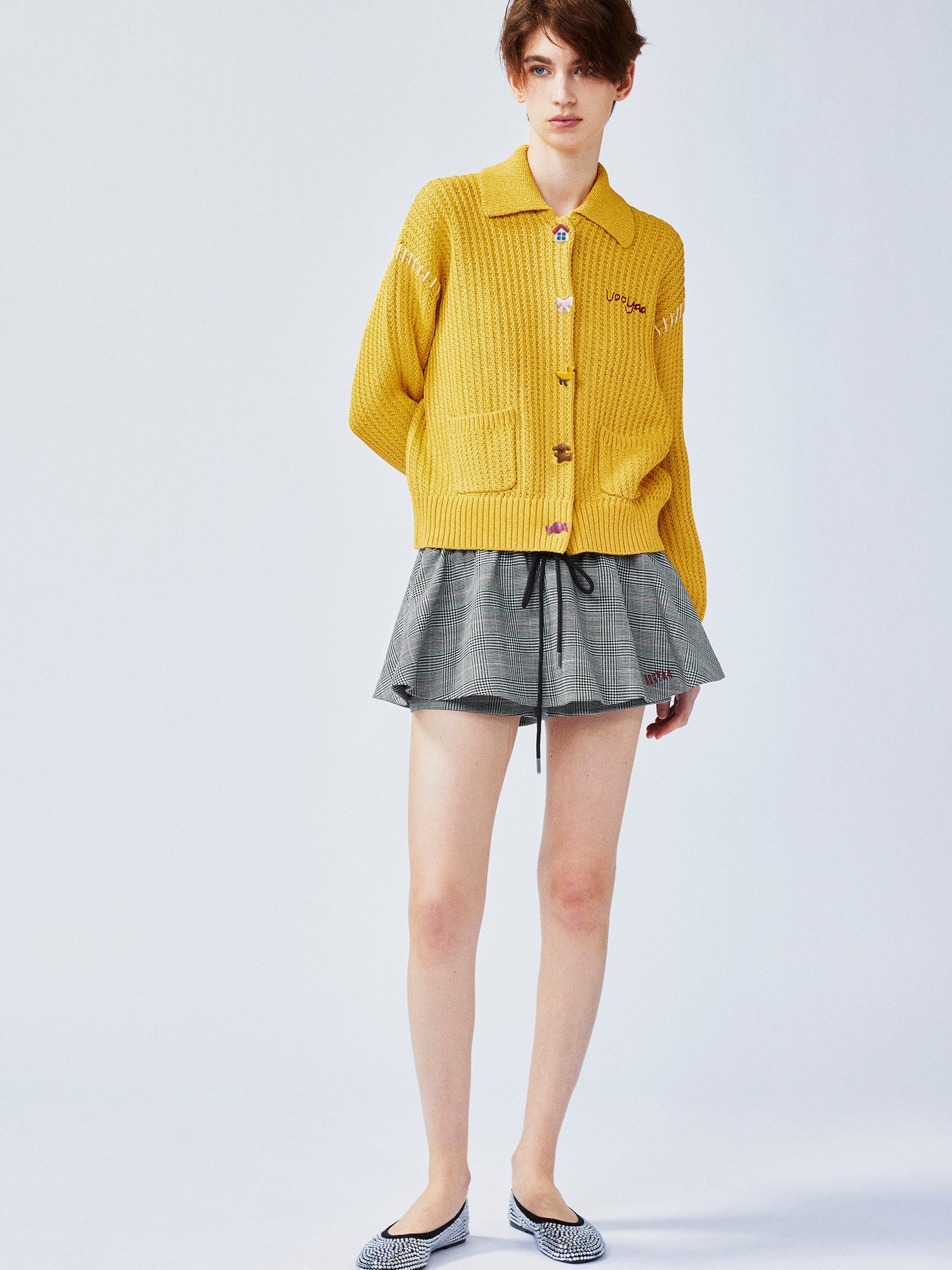 Whimsical button nostalgic cardigan