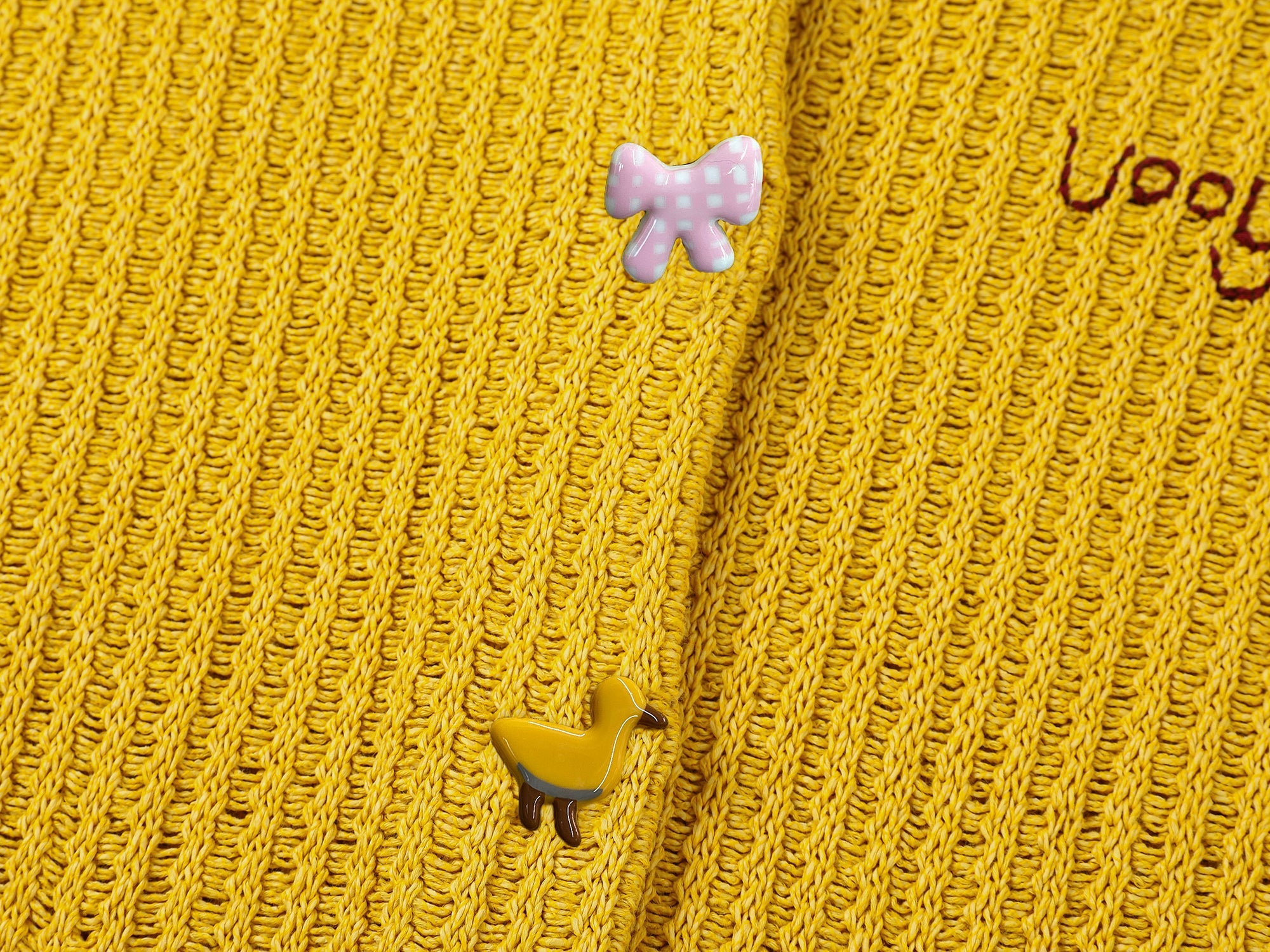 Whimsical button nostalgic cardigan