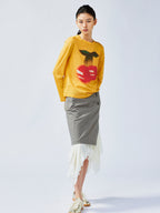Sporty cherry long-sleeve t-shirt