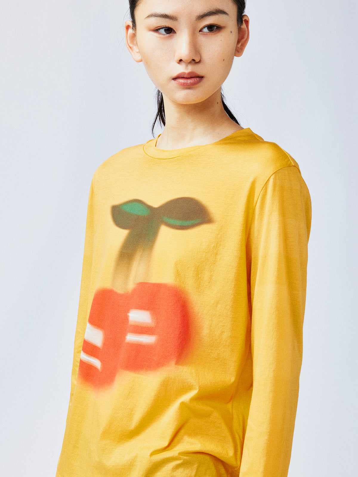 Sporty cherry long-sleeve t-shirt