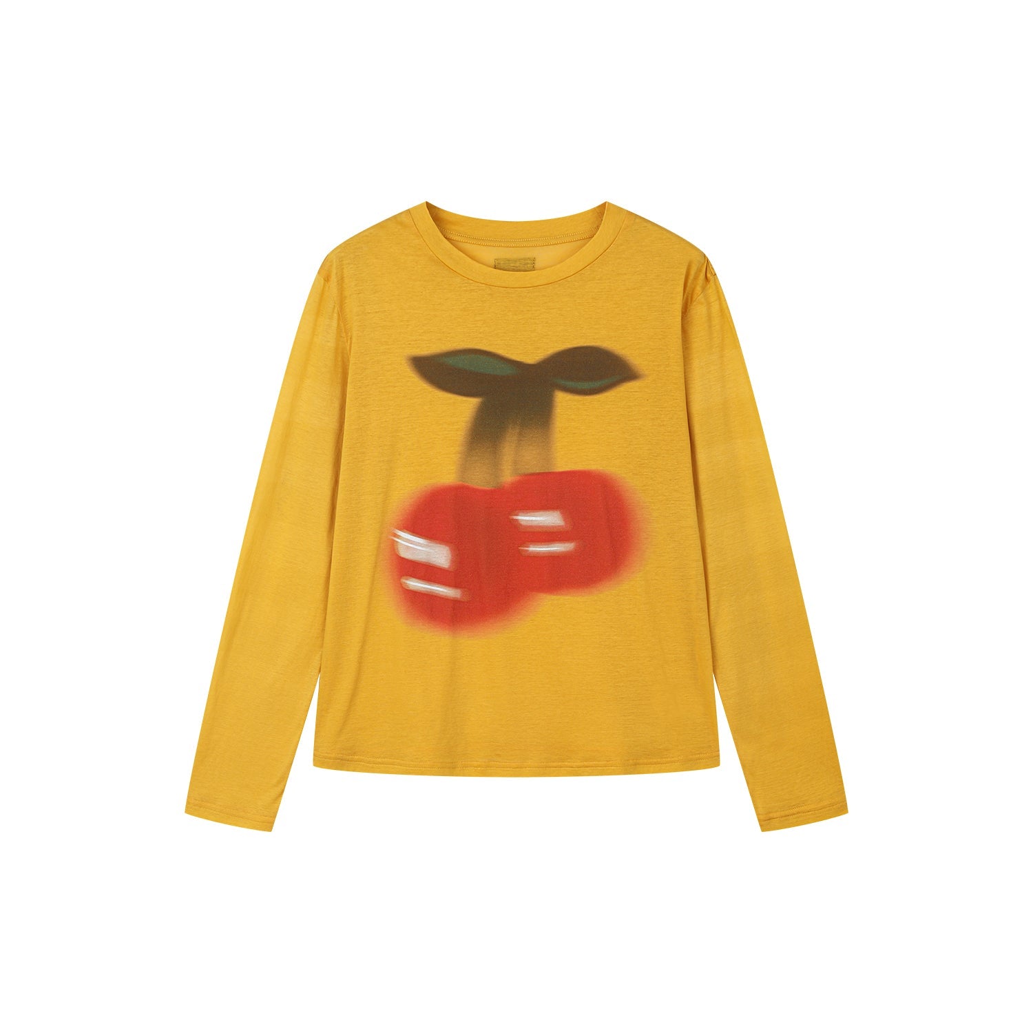 Dynamic cherry long-sleeve t-shirt