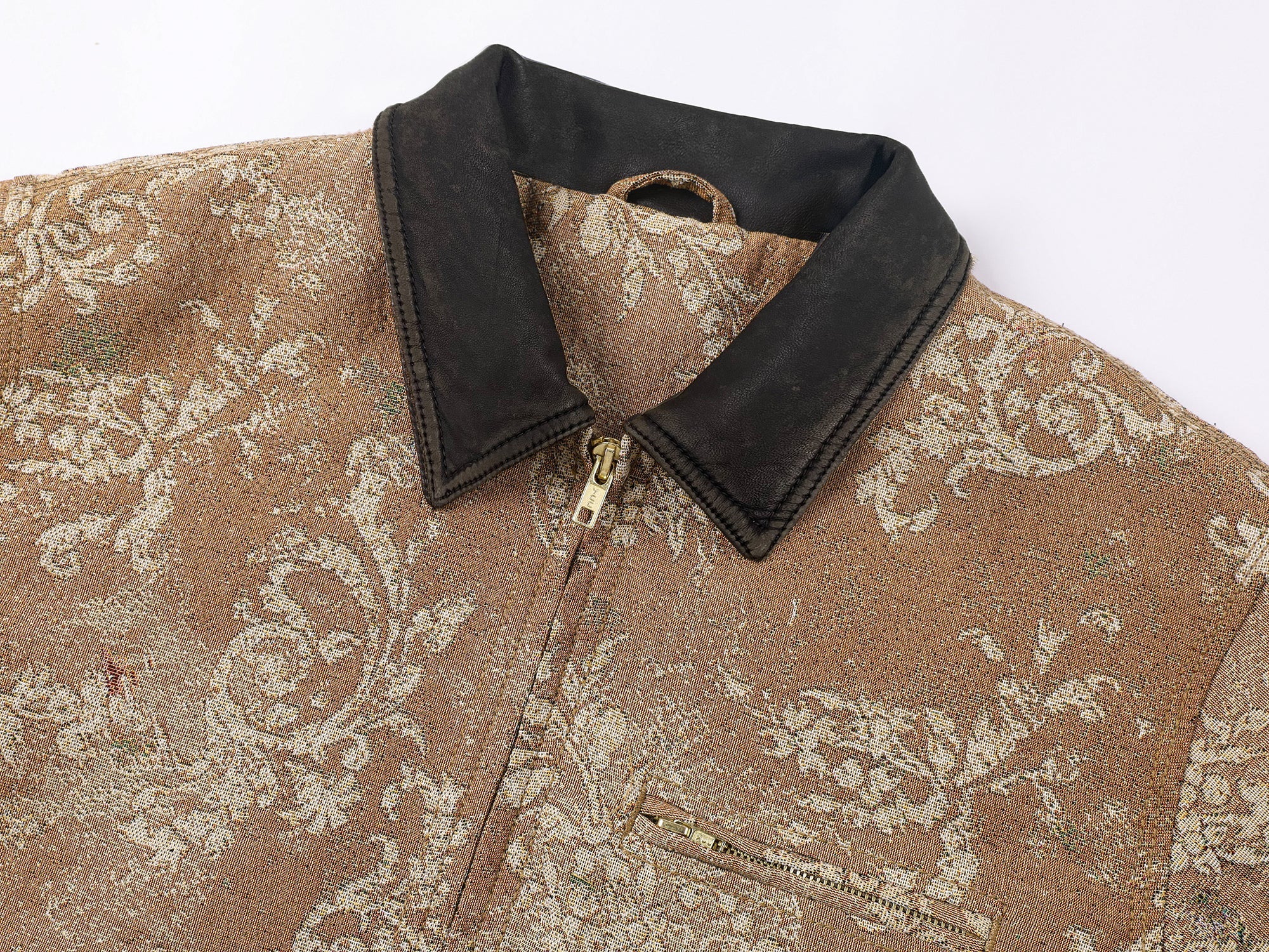 Vintage glamorous jacquard floral Detroit jacket