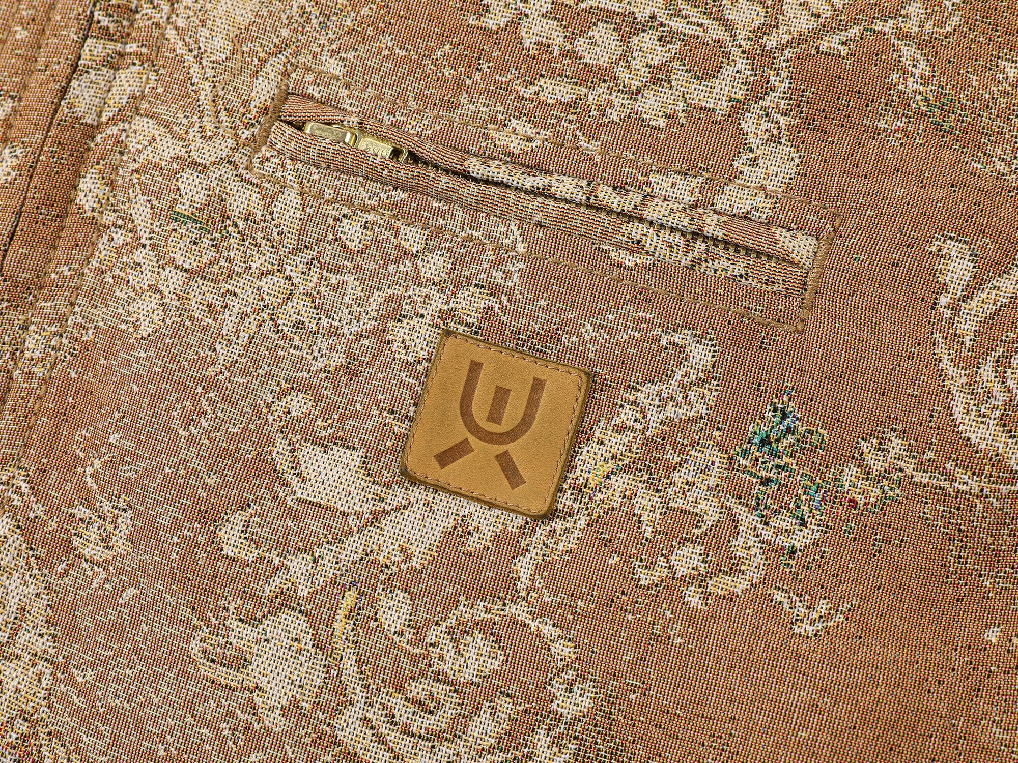 Vintage glamorous jacquard floral Detroit jacket