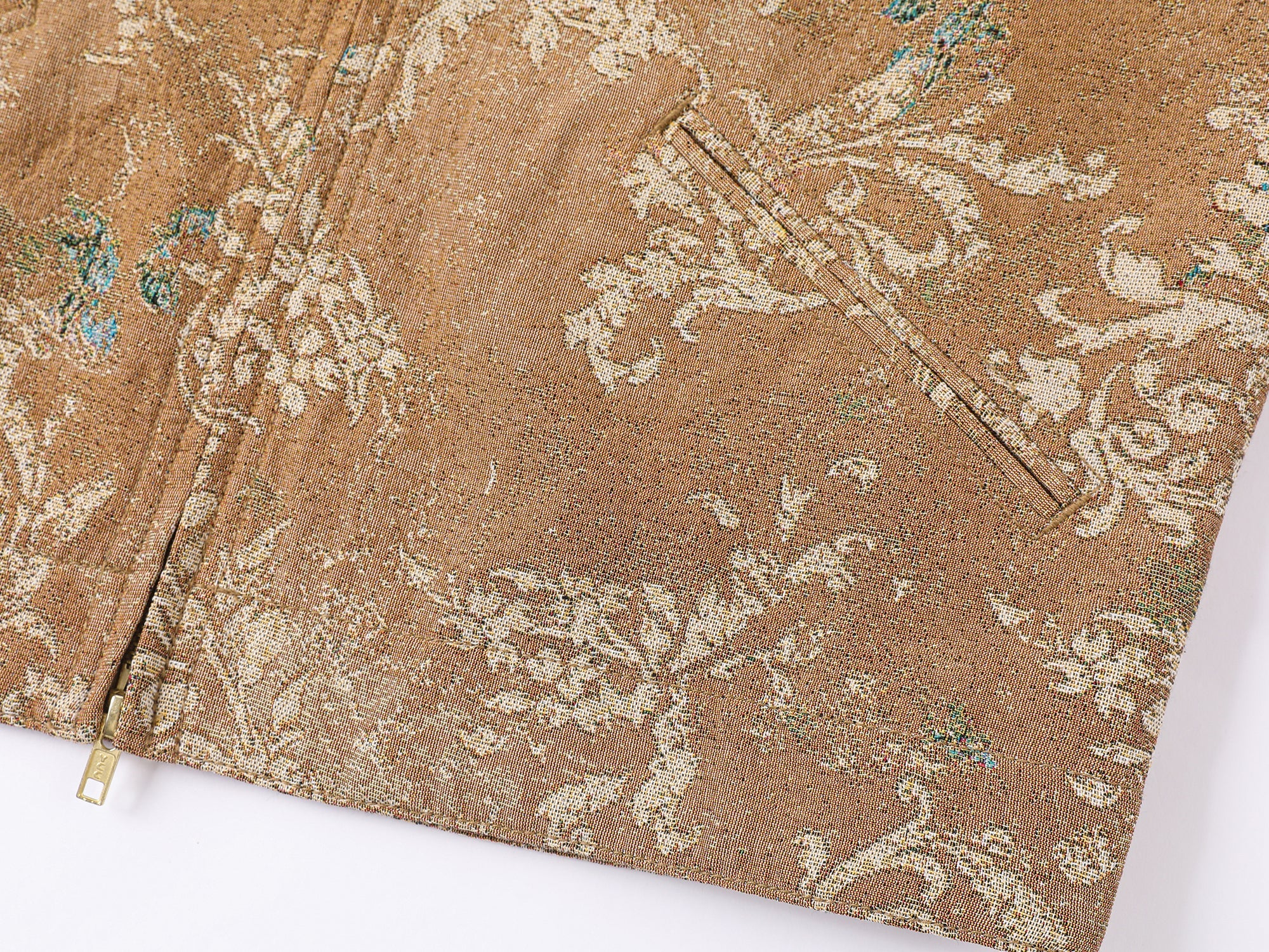 Vintage glamorous jacquard floral Detroit jacket